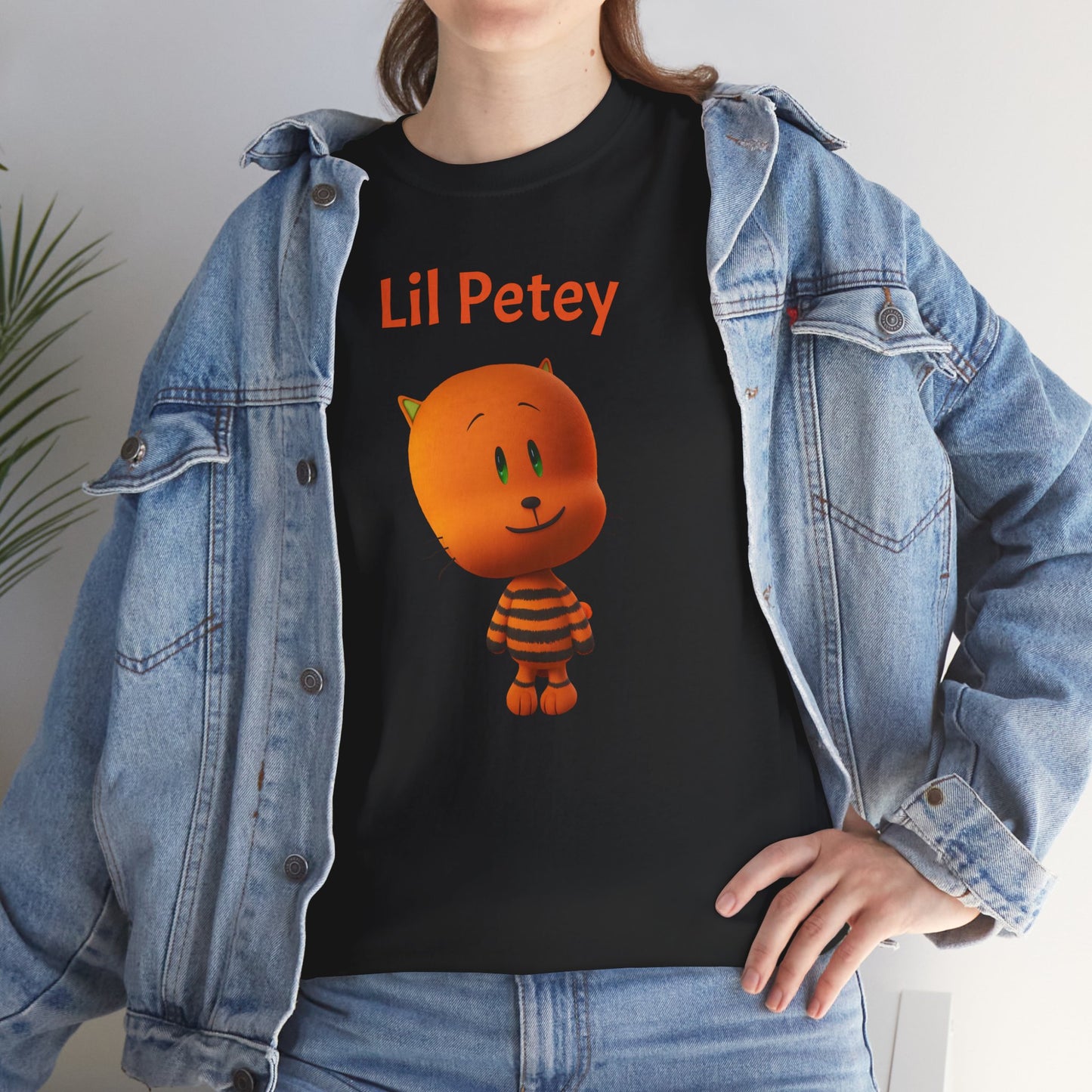 Princess Grace  Lil Petey Unisex Heavy Cotton Tee  Fun & Playful Cartoon T-Shirt for Kids and Adults
