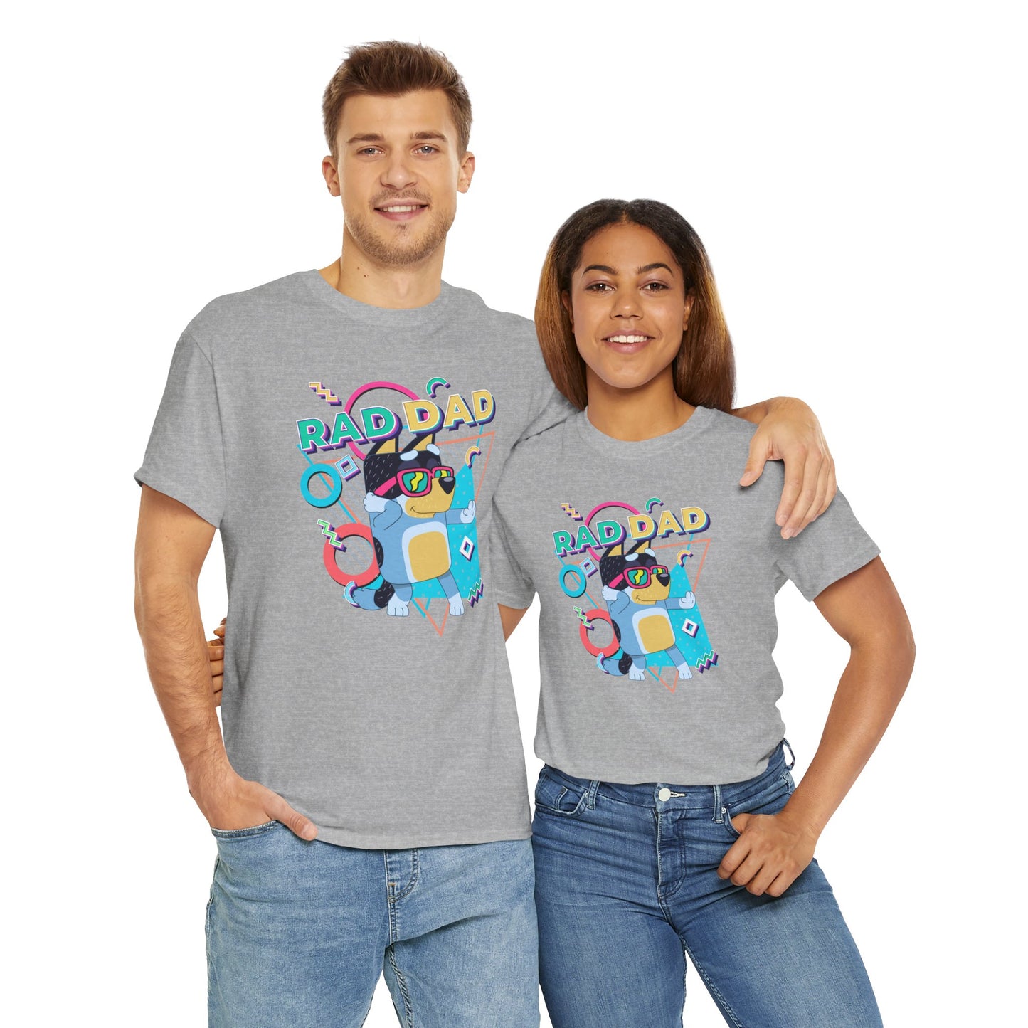 Princess Grace  Bluey  Funny Rad dad Unisex Heavy Cotton Tee  Perfect Gift for Cool Dads