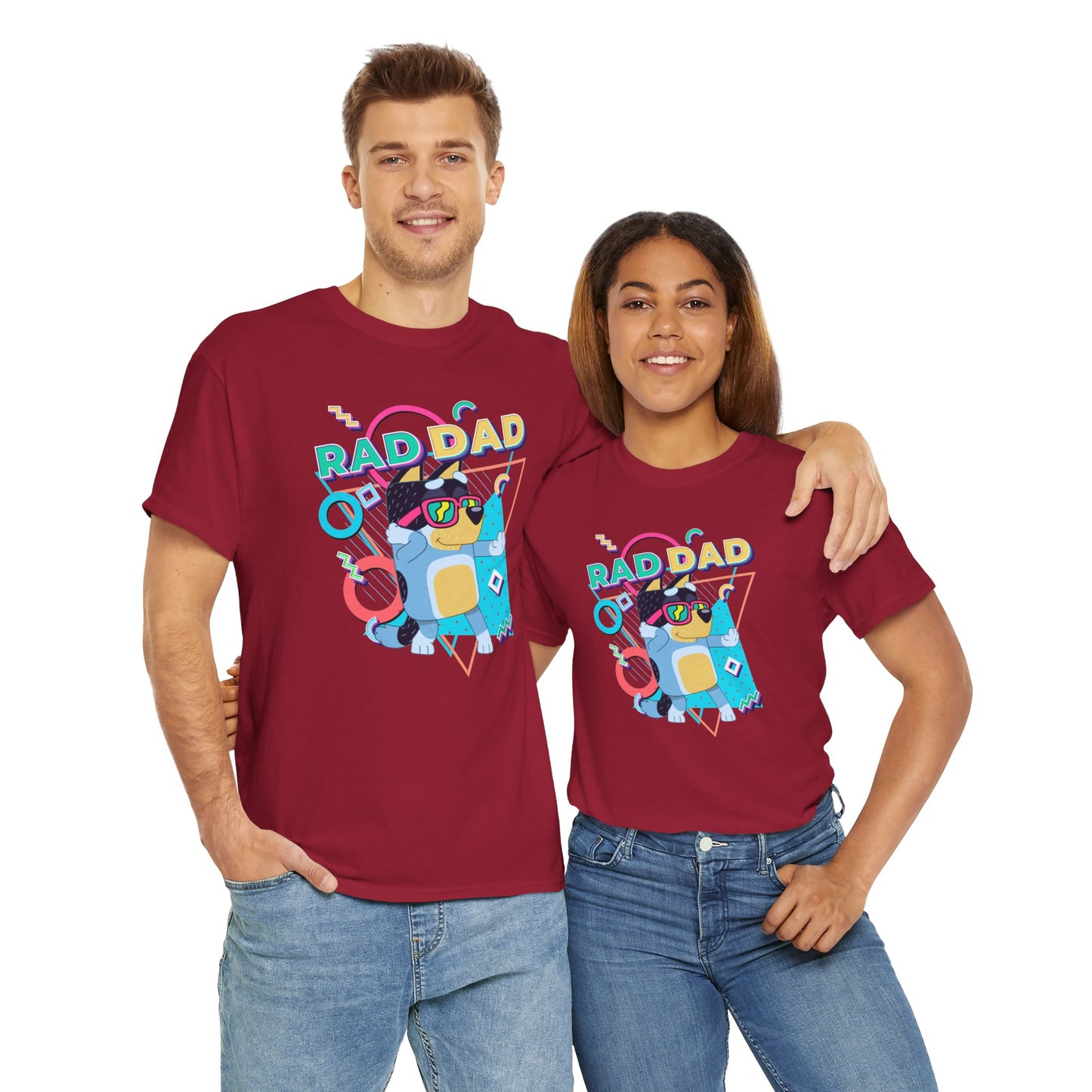 Princess Grace  Bluey  Funny Rad dad Unisex Heavy Cotton Tee  Perfect Gift for Cool Dads