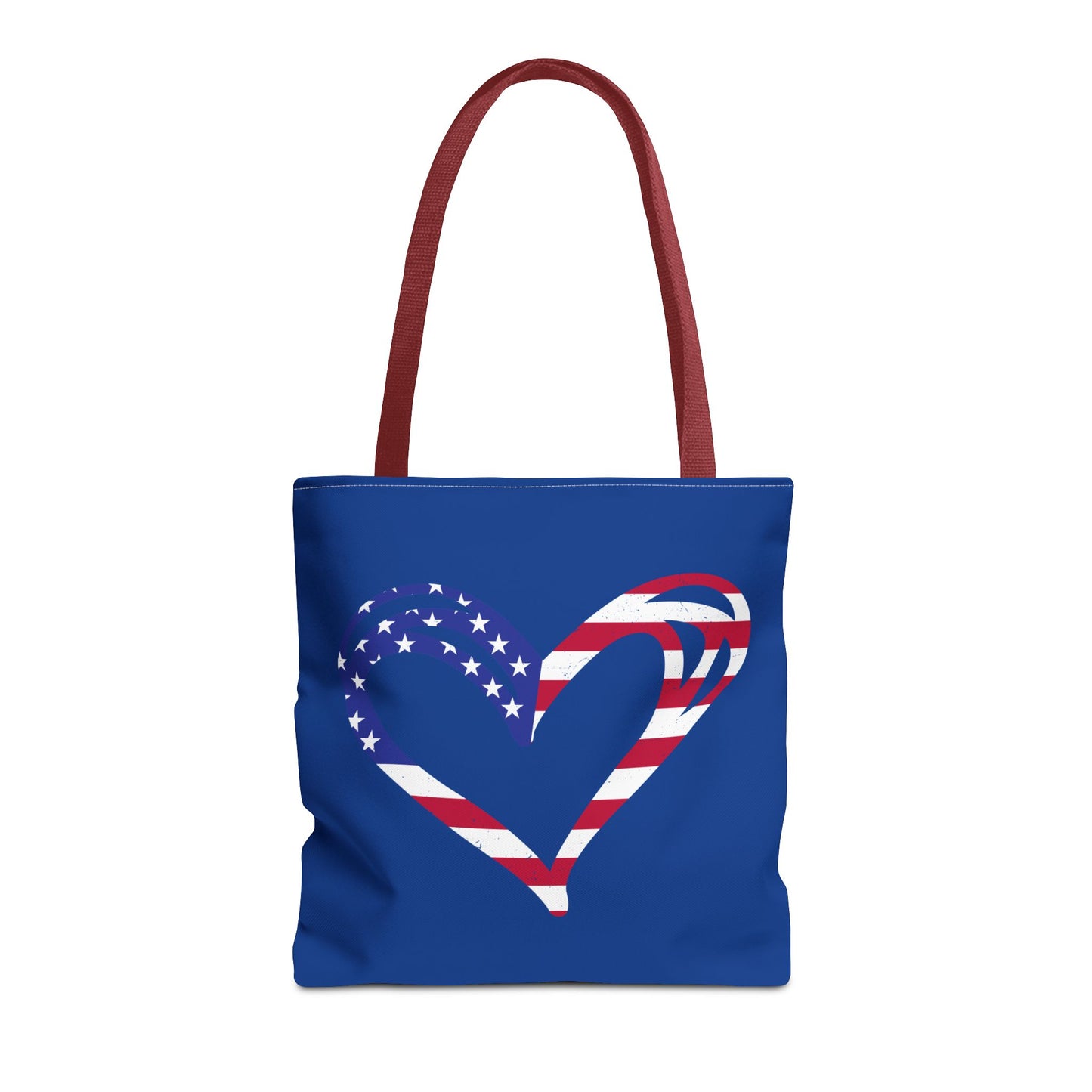 Princess Grace  Patriotic Love Tote Bag American Heart Design for Celebrations & Everyday Use