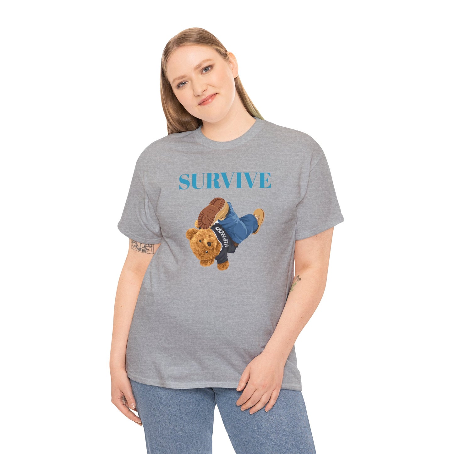 Princess Grace  Survive Graphic Unisex Heavy Cotton Tee