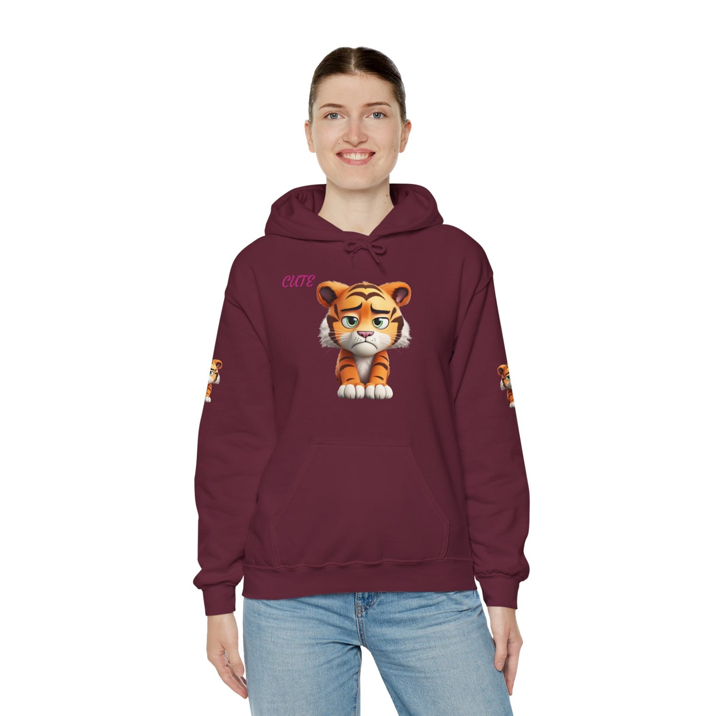 Princess Grace  Cute Tiger Graphic Unisex Hoodie