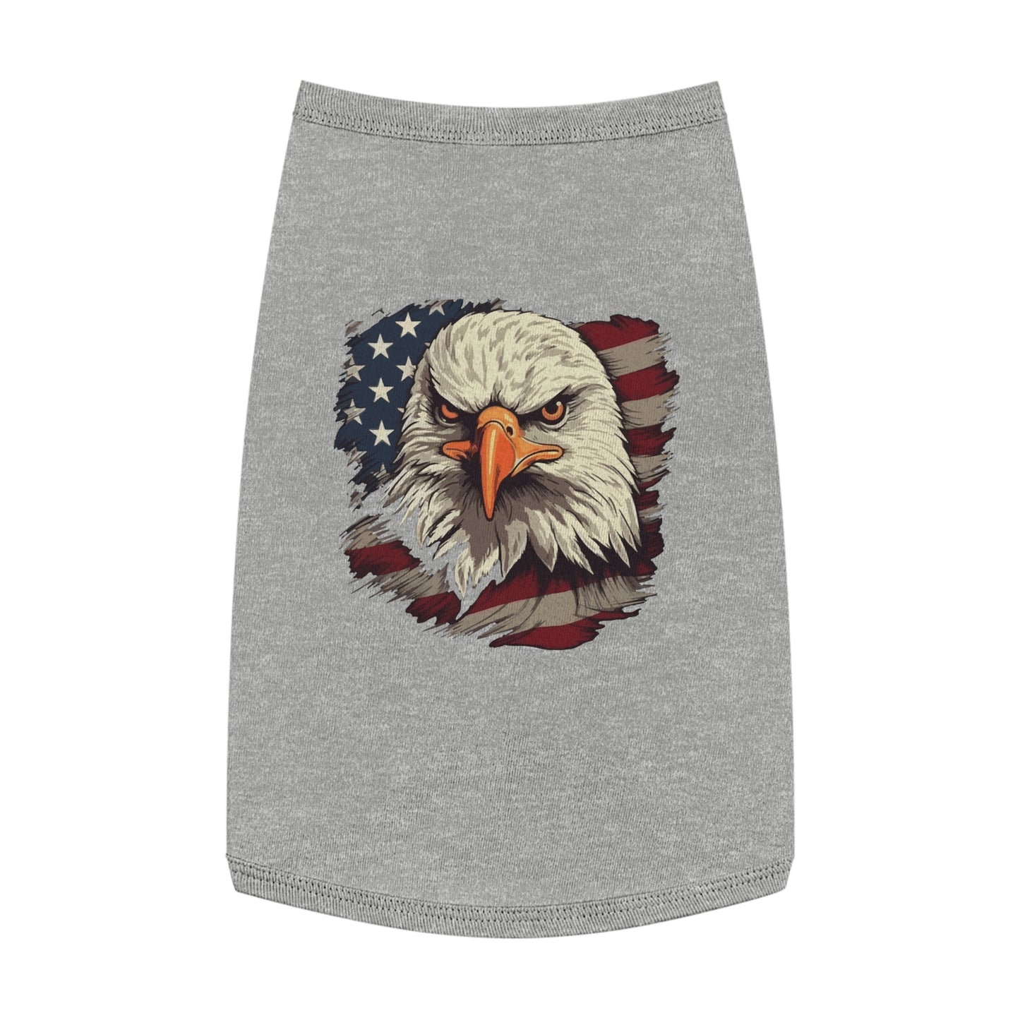 Princess Grace  Patriotic Eagle Pet Tank Top USA Flag Design