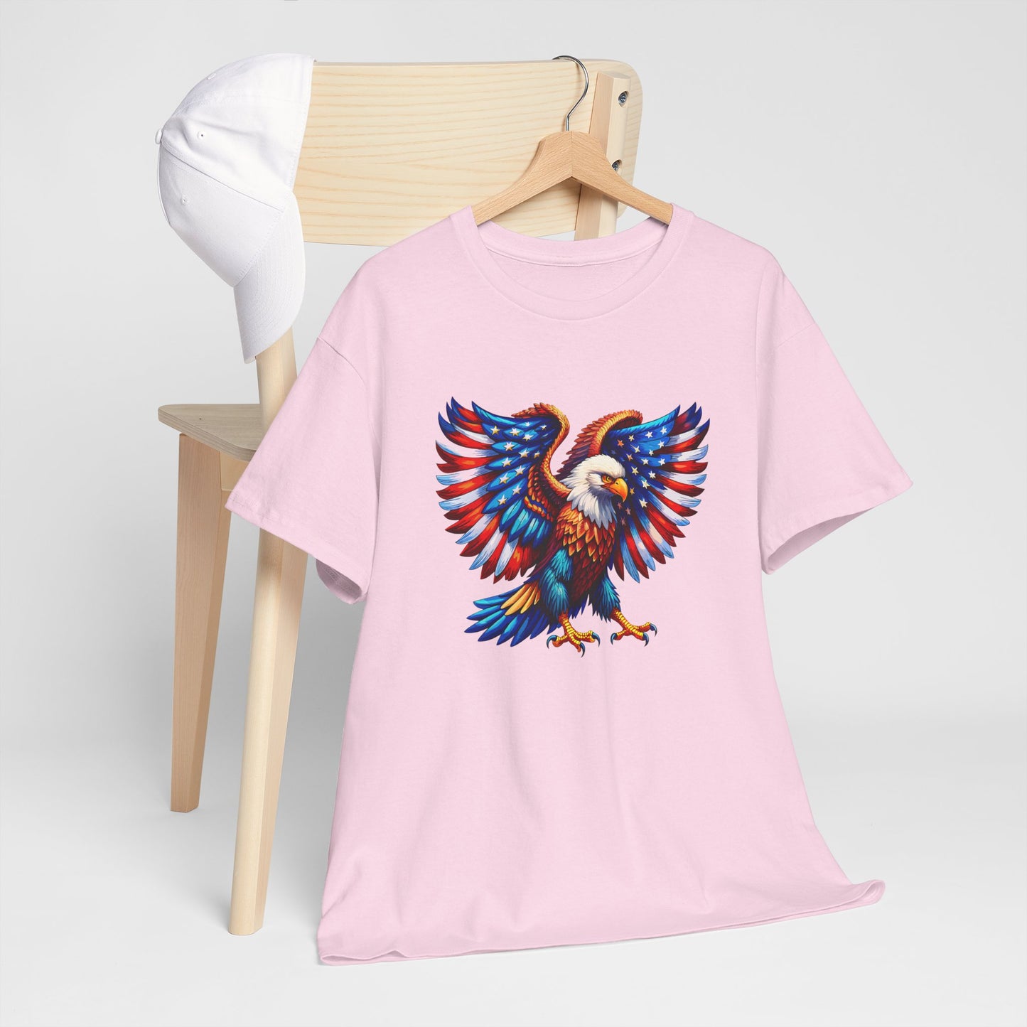 Princess Grace  Patriotic Eagle Graphic Tee  Unisex Heavy Cotton T-Shirt