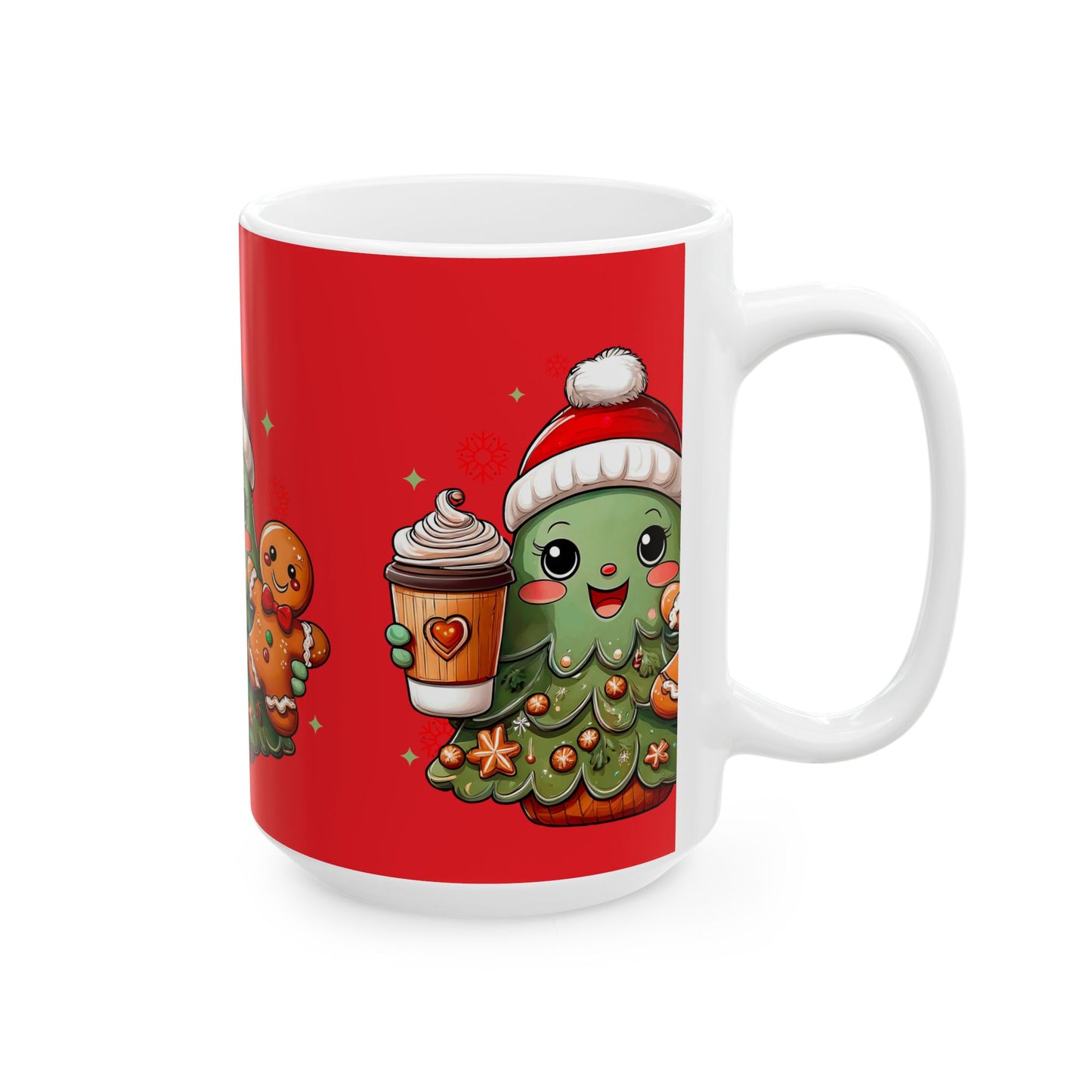 Princess Grace Festive Christmas Character Ceramic Mug Cute Holiday Drinkware for Coffee Lovers  11oz & 15oz