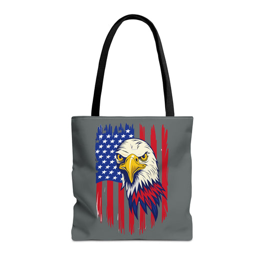 Princess Grace  Patriotic Eagle Tote Bag  American Flag Design