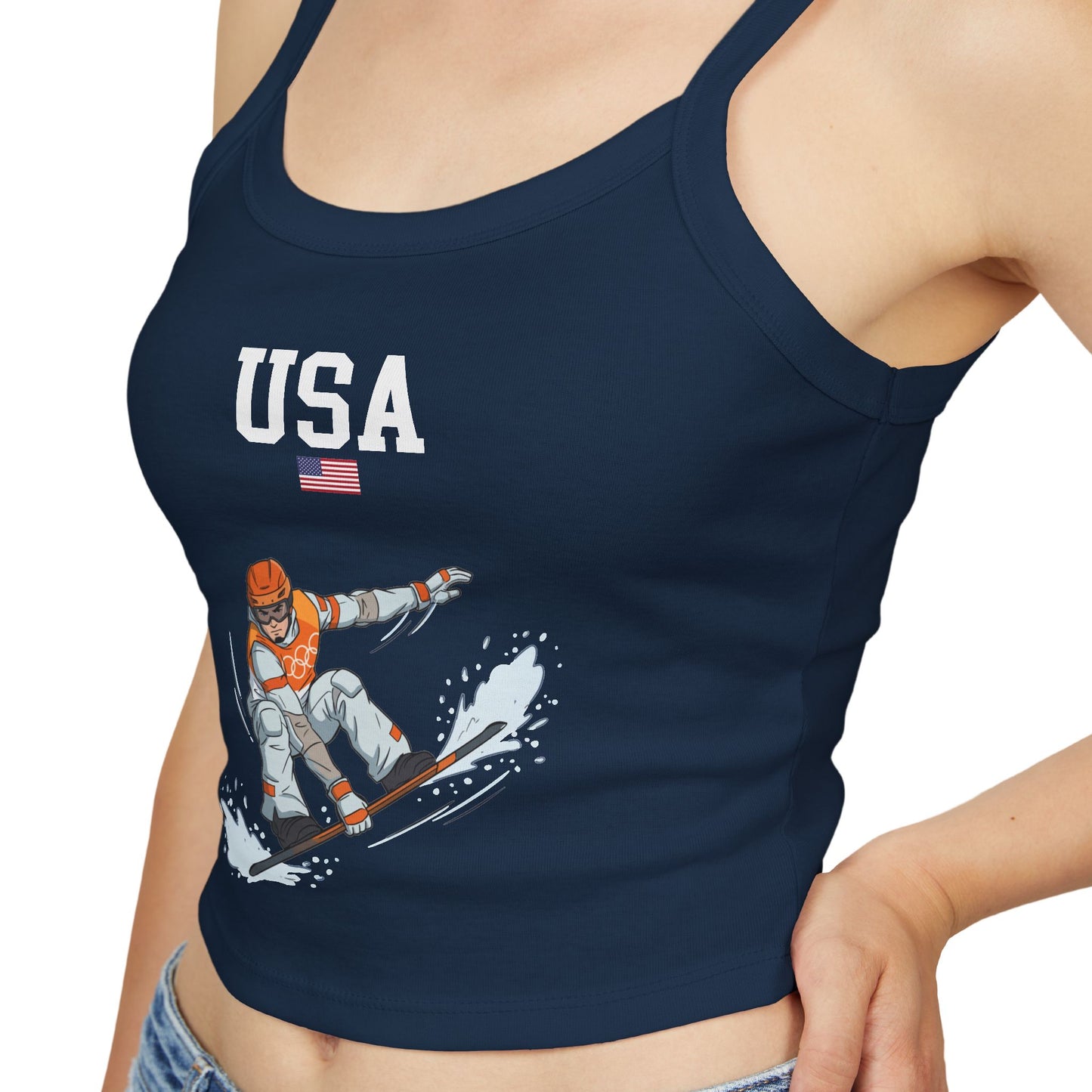 Princess Grace  TEAM USA  Women's Spaghetti Strap Tank Top