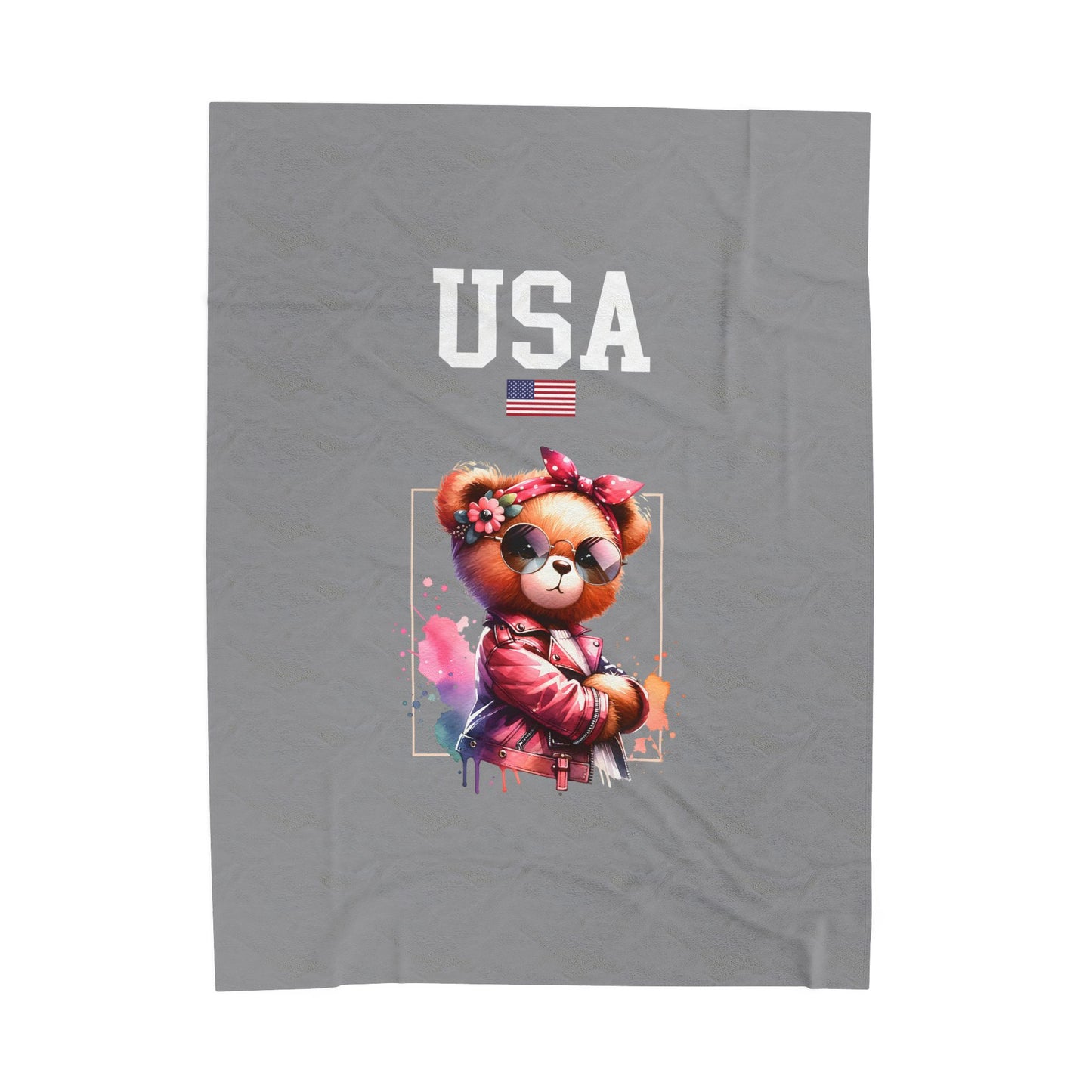 Princess Grace  TEAM USA  Velveteen Plush Blanket