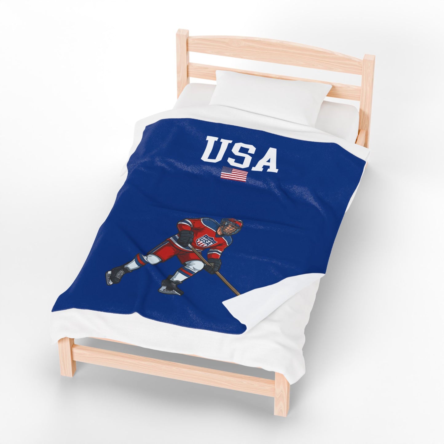 Princess Grace  TEAM USA  Velveteen Plush Blanket