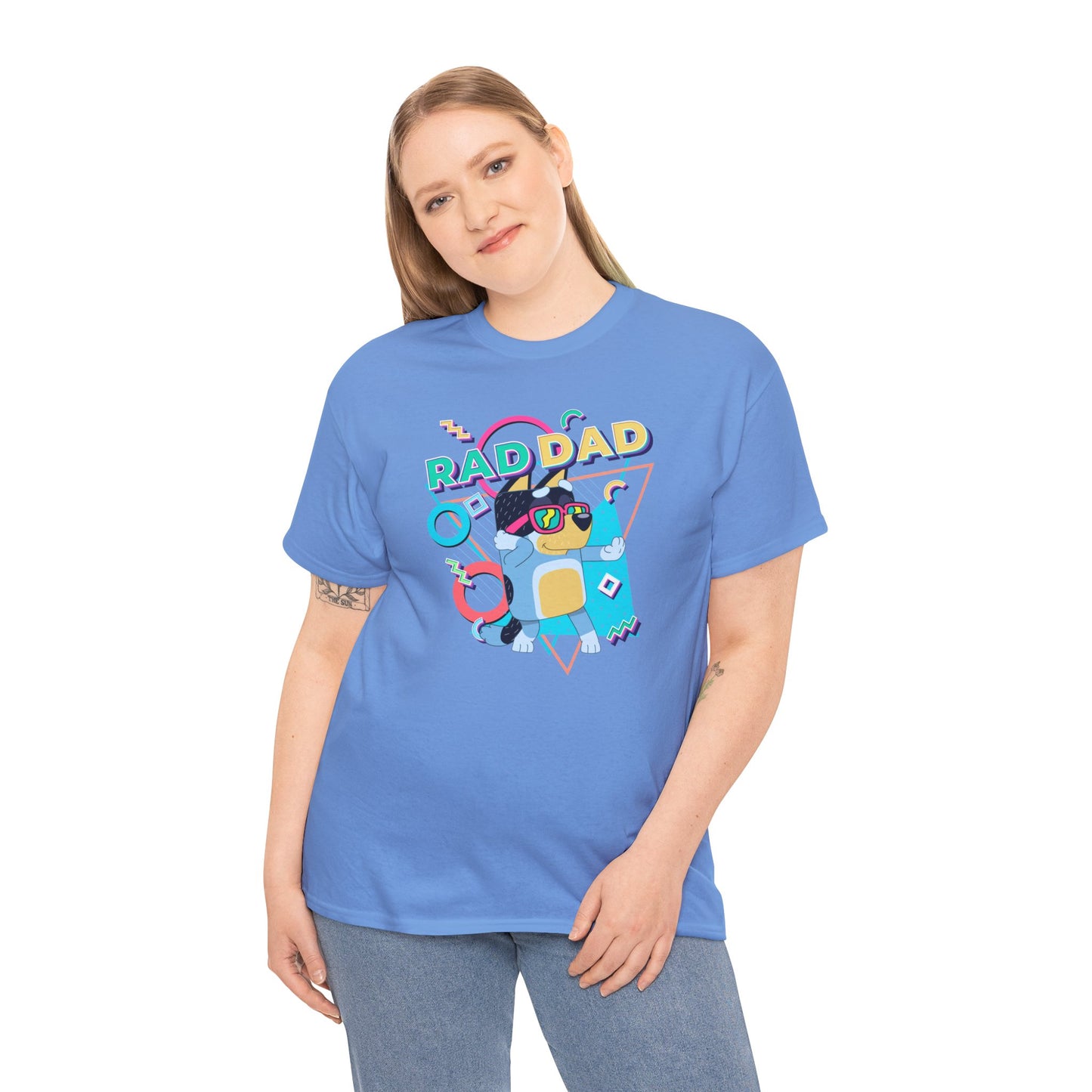 Princess Grace  Bluey  Funny Rad dad Unisex Heavy Cotton Tee  Perfect Gift for Cool Dads