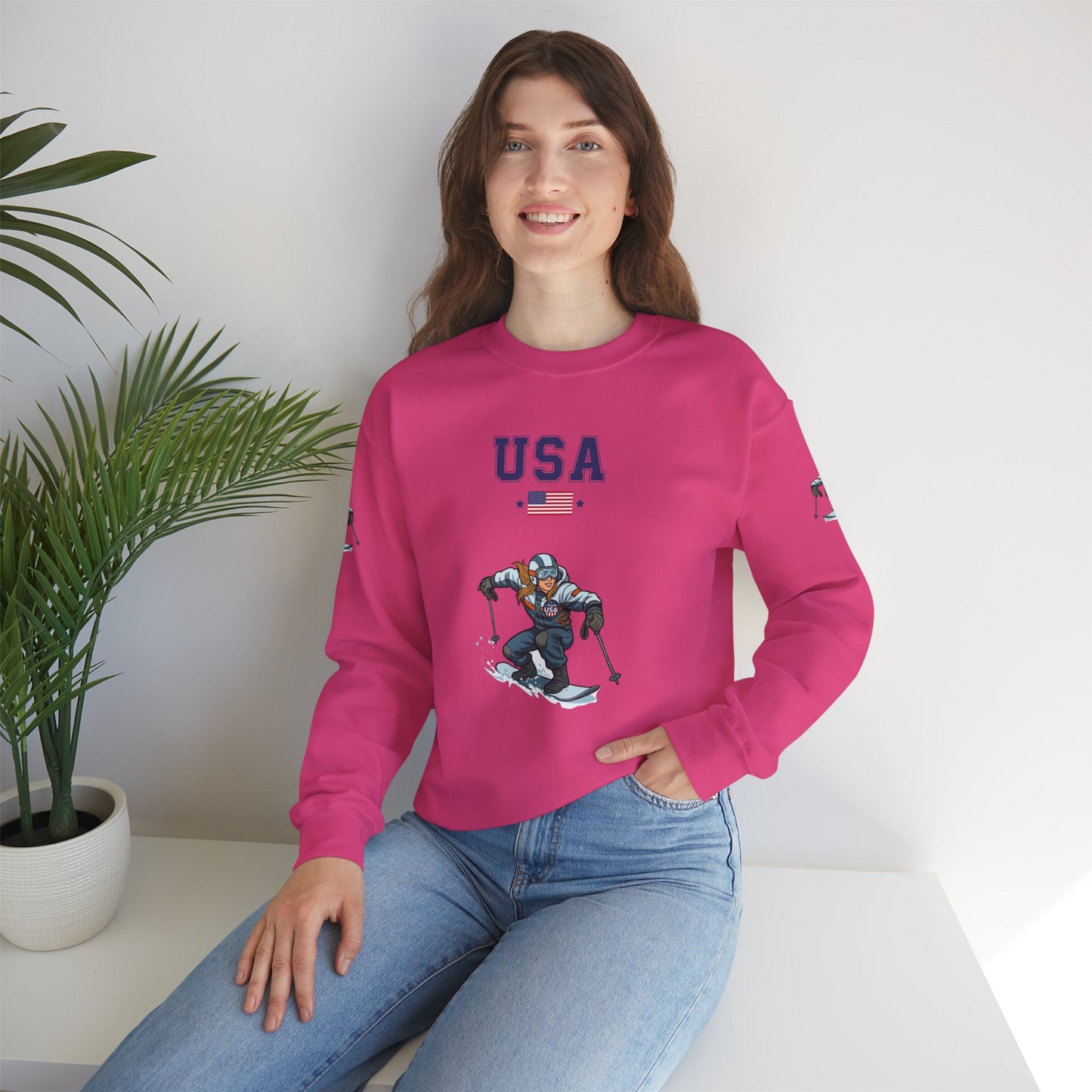 Princess Grace  TEAM USA  Unisex Heavy Blend  Crewneck Sweatshirt