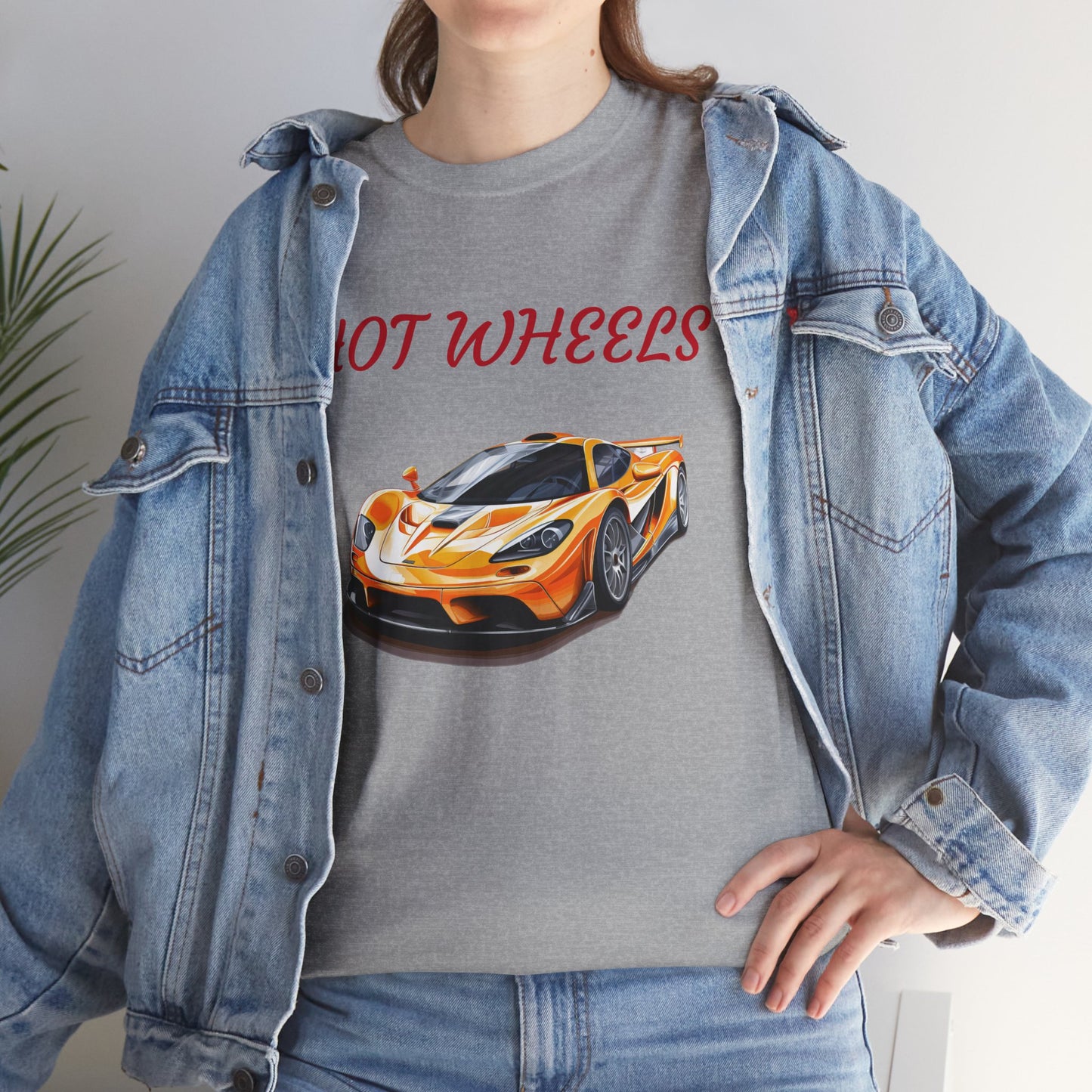 Princess Grace Hot Wheels Unisex Heavy Cotton Tee Race Car Graphic Tee for Racing Fans