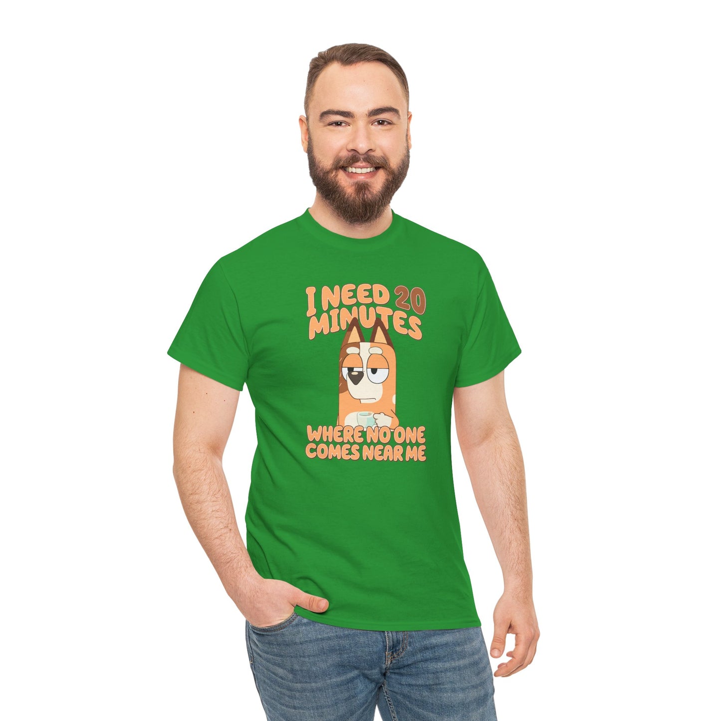 Princess Grace  Bluey  Funny Graphic Tee  "I Need 20 Minutes"