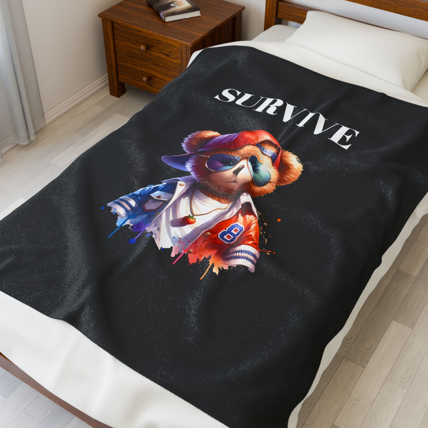 Princess Grace SURVIVE Velveteen Plush Blanket