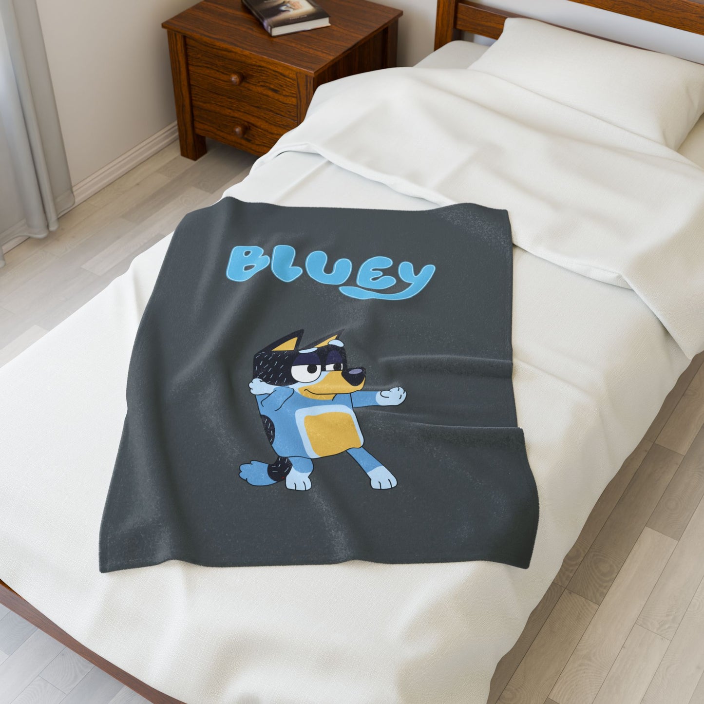 Princess Grace  Bluey Velveteen Plush Blanket for Kids Soft and Cozy