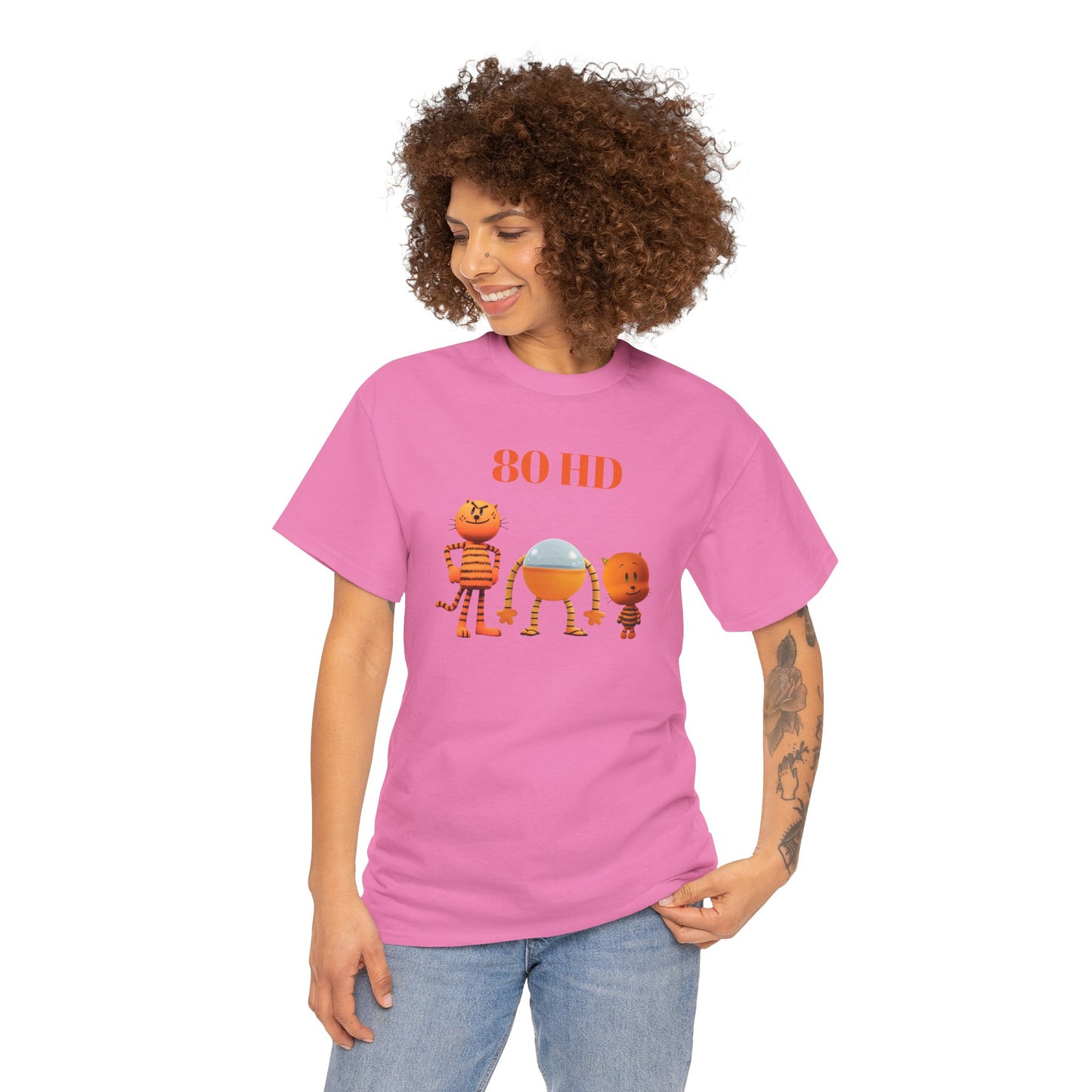Princess Grace  Cartoon Animal Unisex Heavy Cotton Tee  80 HD Design