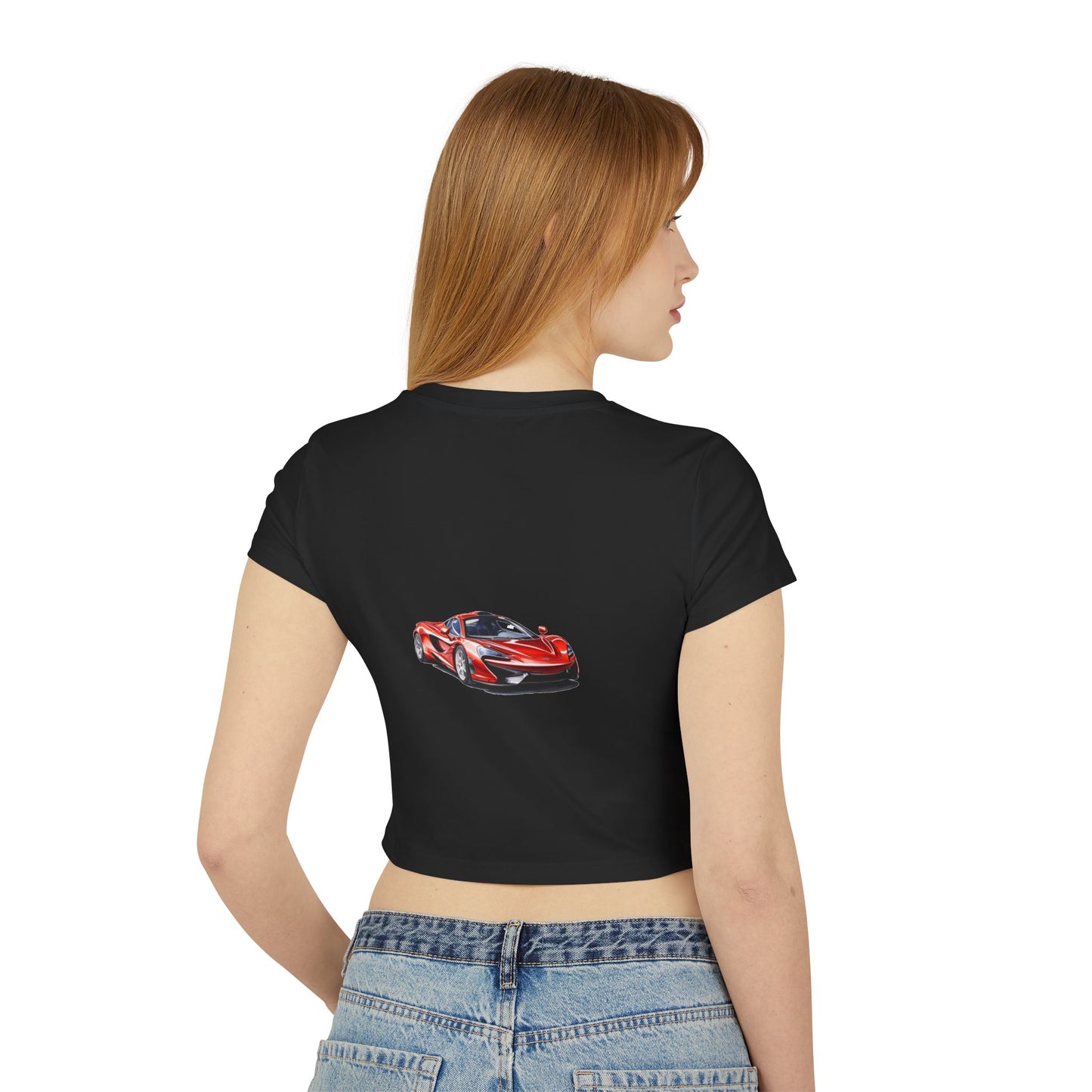 Princess Grace  Hot Wheels Women's Baby Tee Cool Car Graphic T-Shirt for Car Enthusiasts