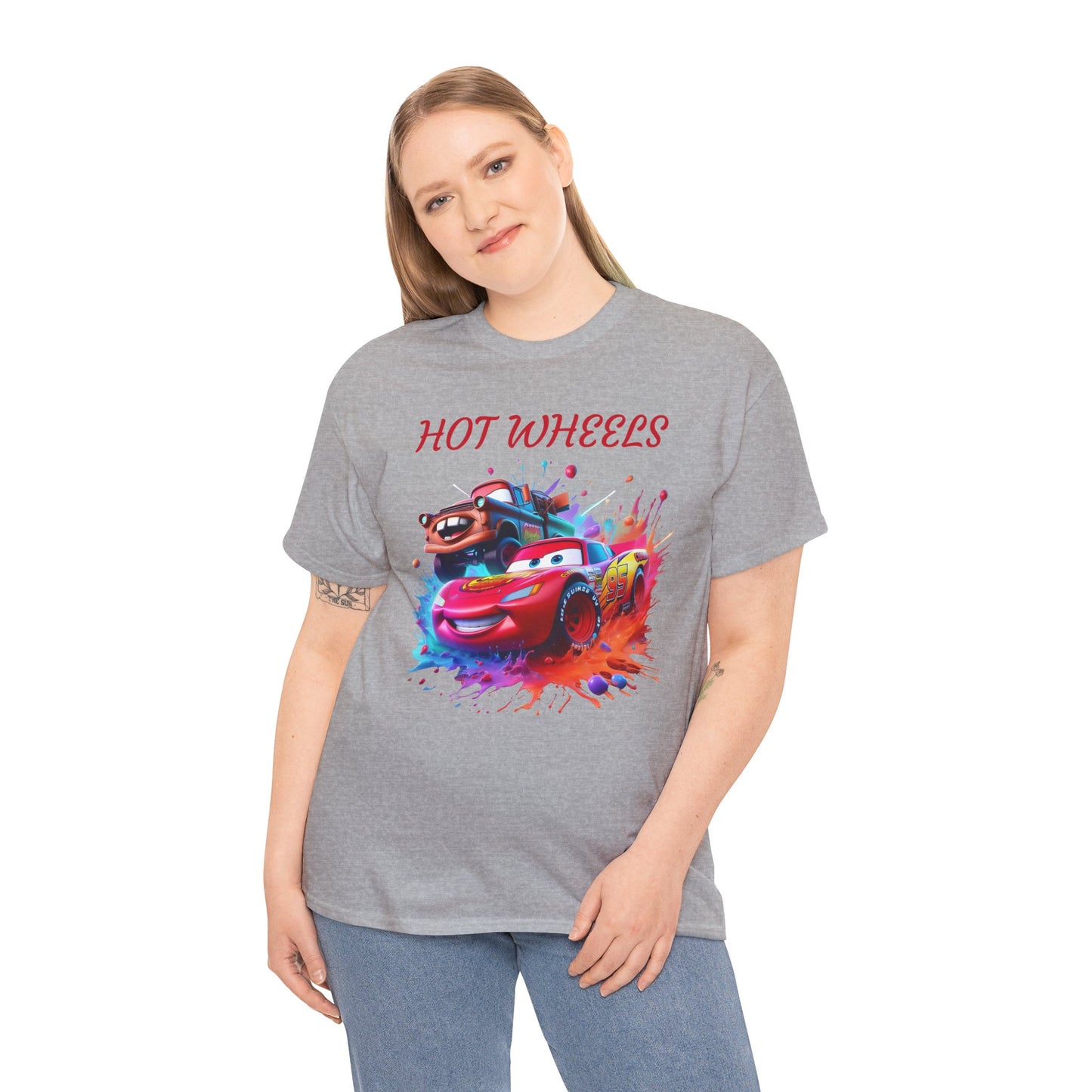 Princess Grace  Cool Cars Unisex Heavy Cotton Tee Hot Wheels Graphic Tee for Kids and Adults