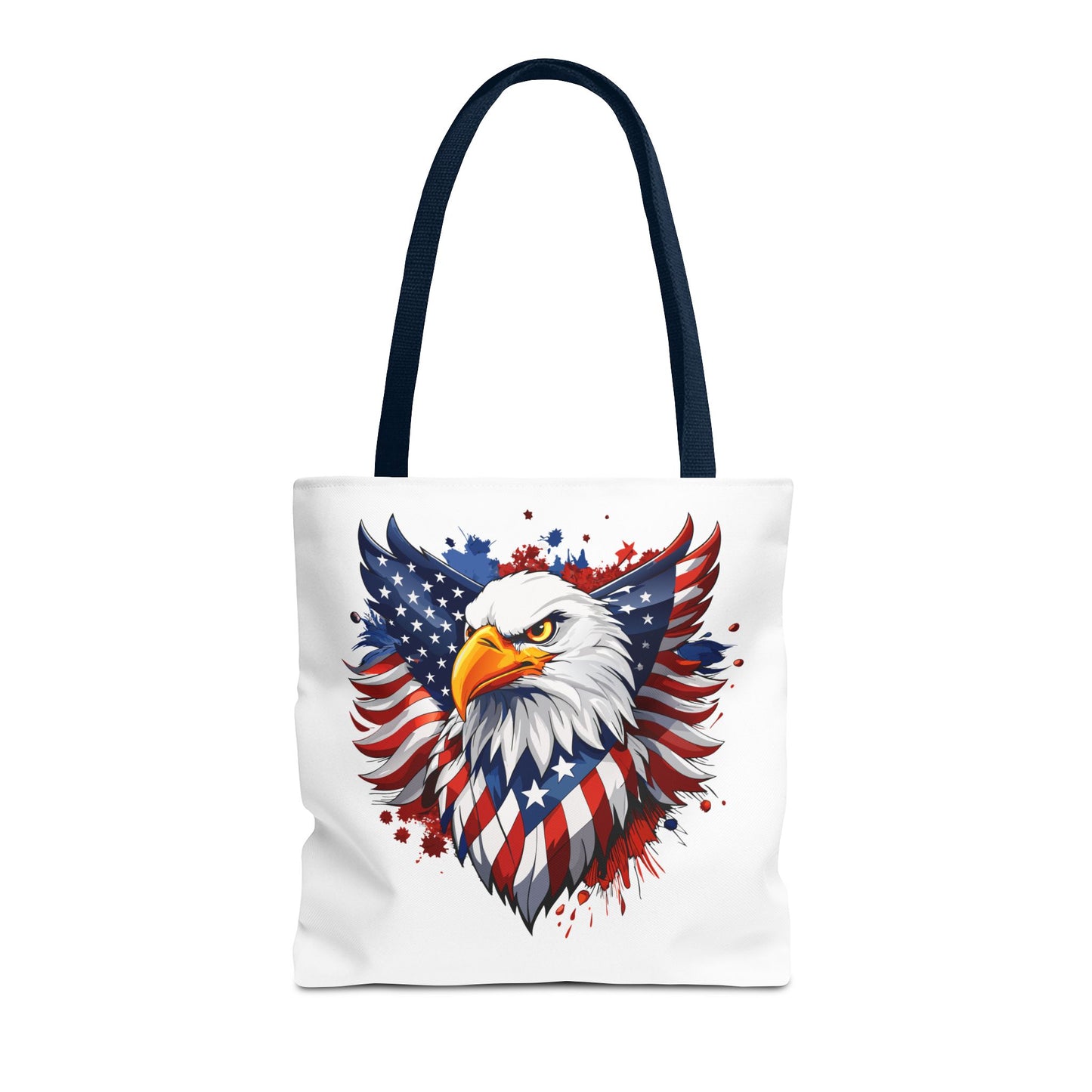 Princess Grace  Patriotic Eagle Tote Bag  Red White and Blue Design for Independence Day