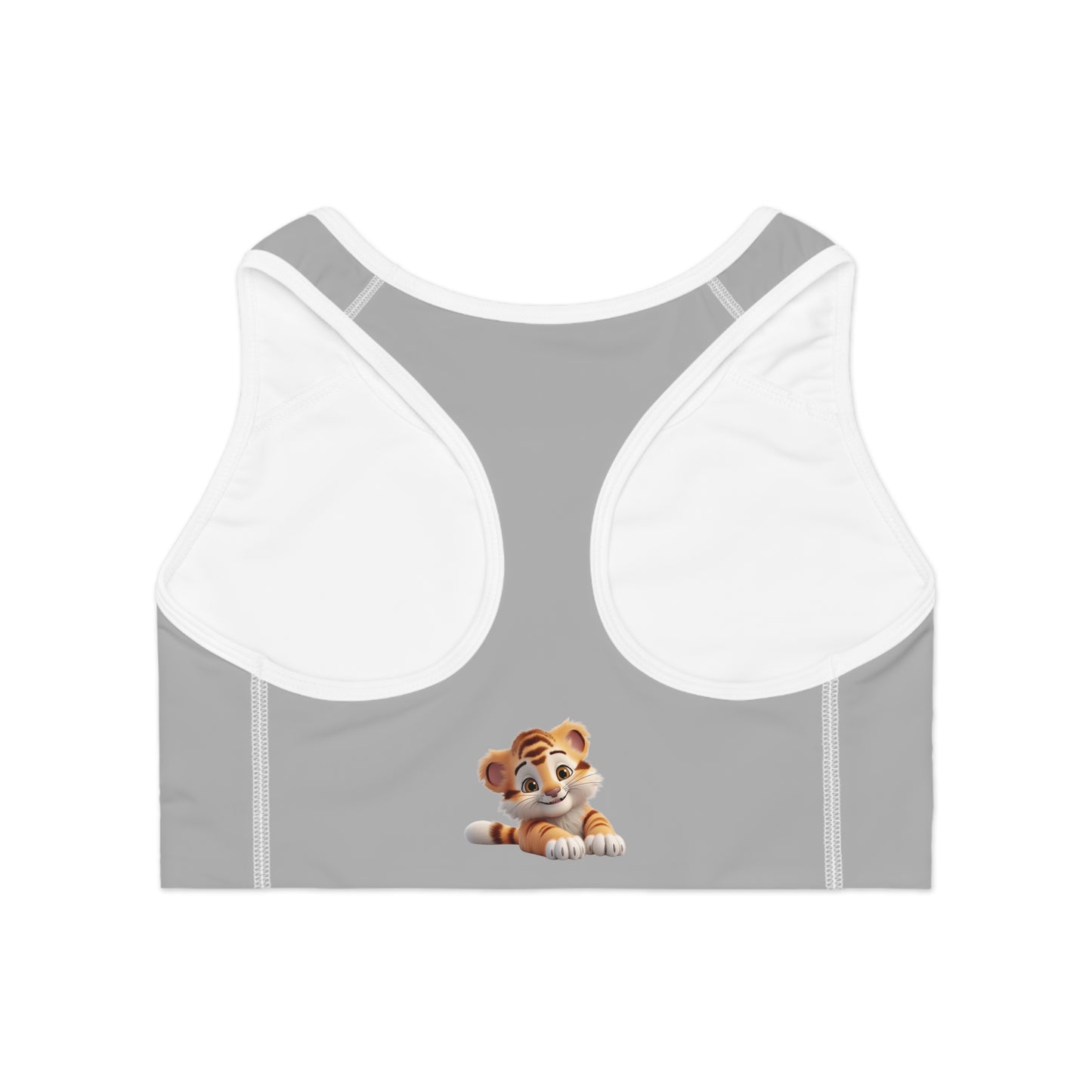 Princess Grace  Cute Tiger Sports Bra for Active Comfort