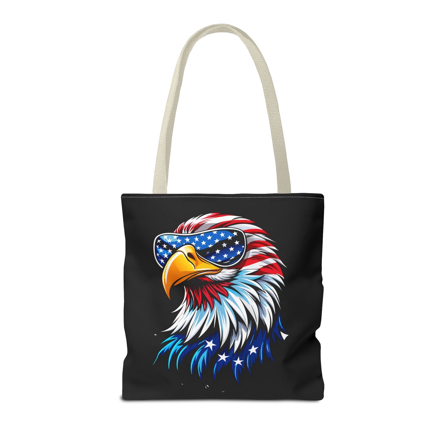 Princess Grace  Patriotic Eagle Tote Bag USA Flag Design, Perfect for Independence Day & Everyday Use