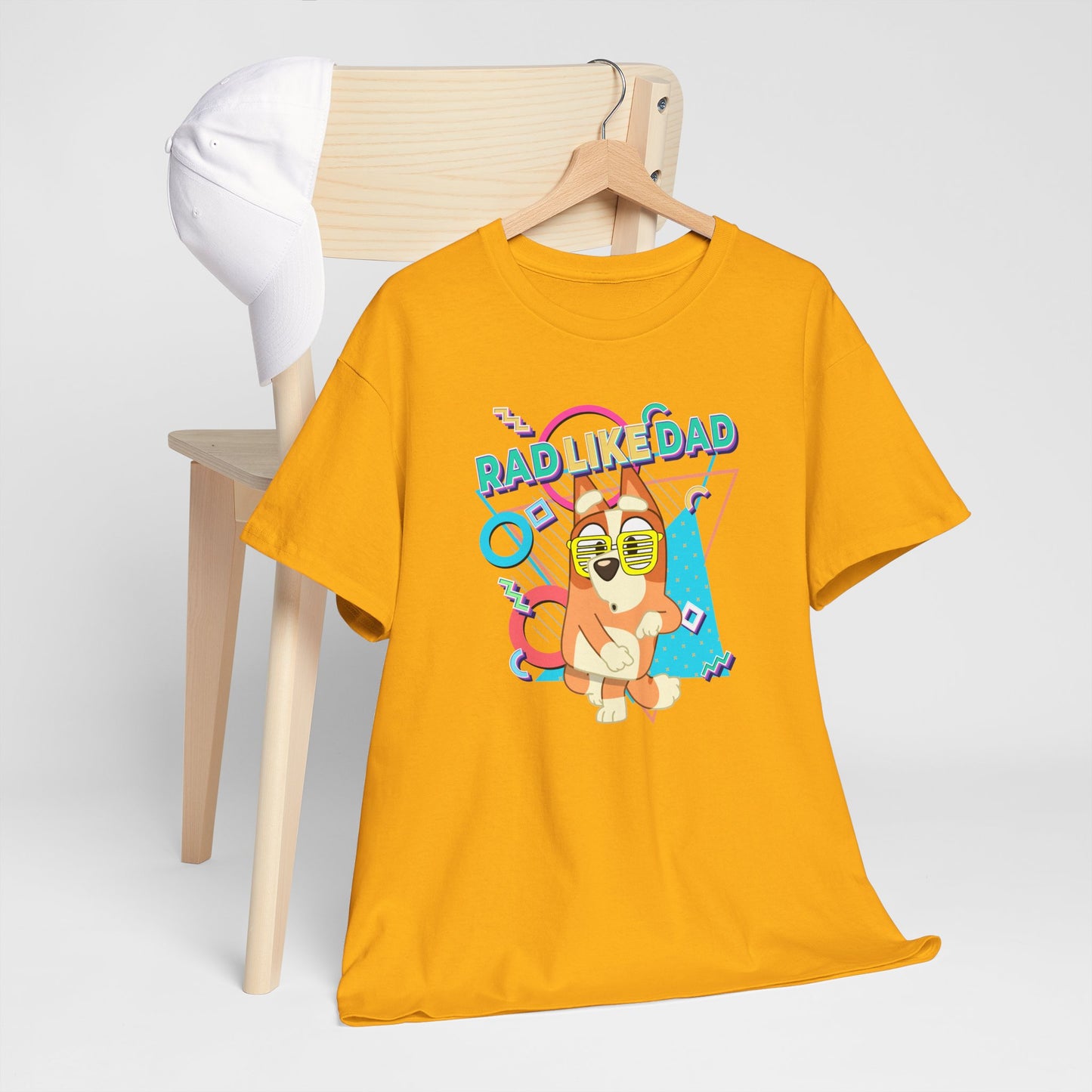 Princess Grace Bluer Rad Like Dad Fun Unisex Heavy Cotton Tee Graphic Tee for Everyday Wear and Gifts