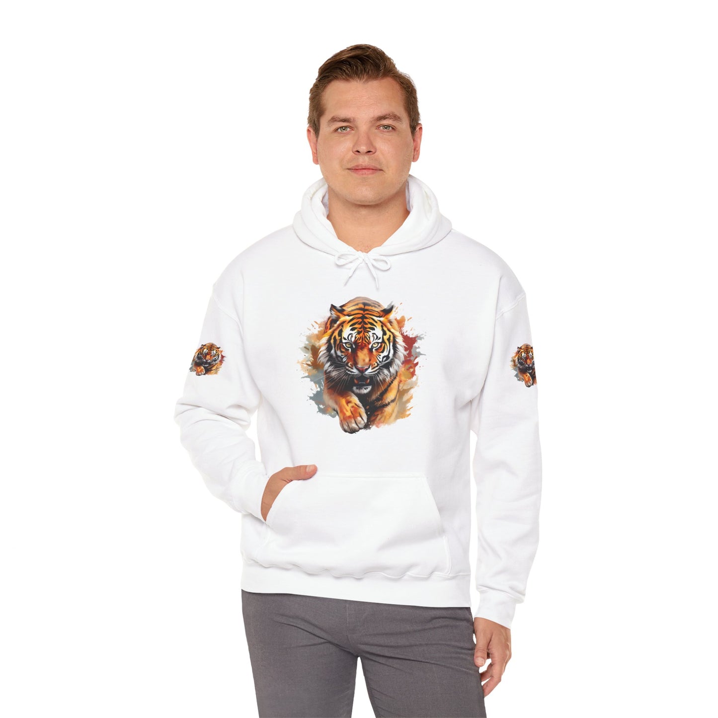 Princess Grace  Fierce Tiger Graphic Unisex Heavy Blend Hoodie