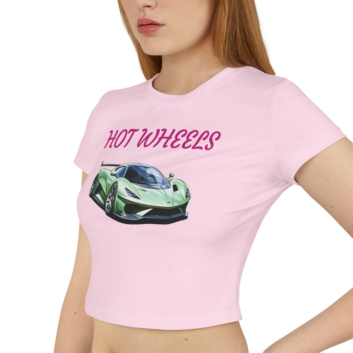 Princess Grace  Hot Wheels Women's Baby Tee Ideal for Car Enthusiasts