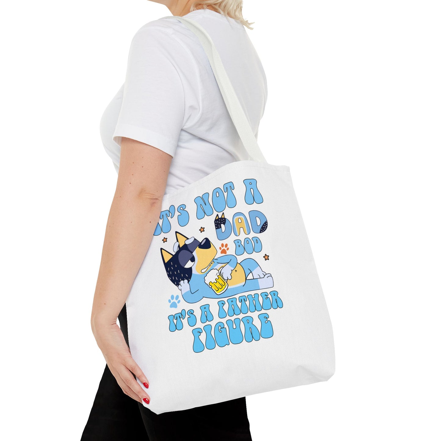 Funny Dad Tote Bag - "It's Not a Dad Bod, It's a Father Figure"