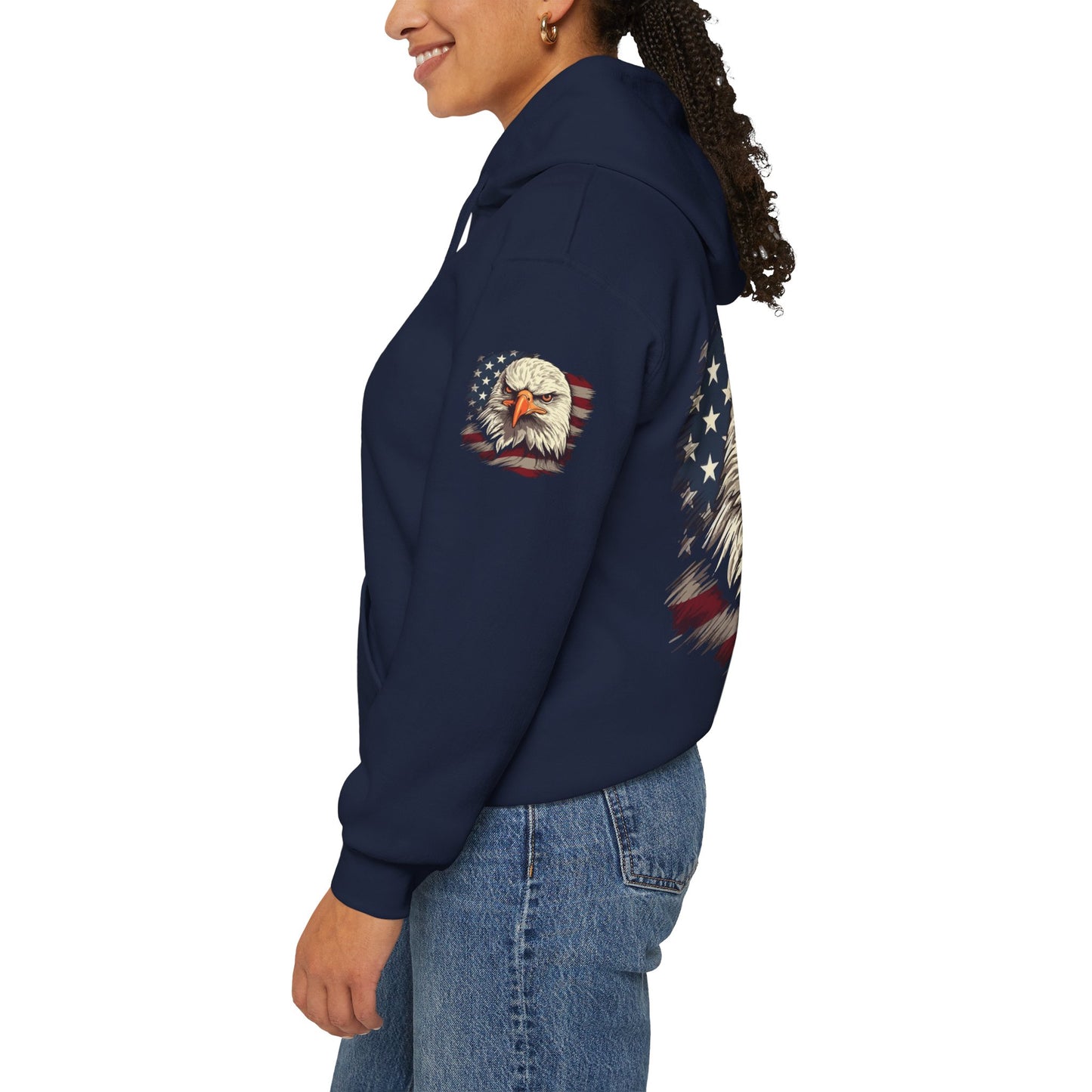 Princess Grace American Eagle Bold Unisex Heavy Blend Hooded Sweatshirt