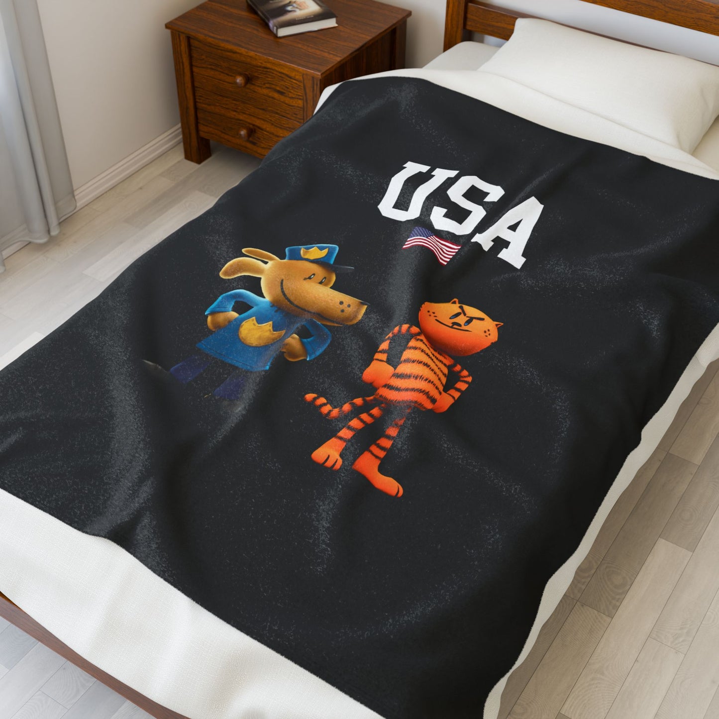 Princess Grace  TEAM USA  Velveteen Plush Blanket