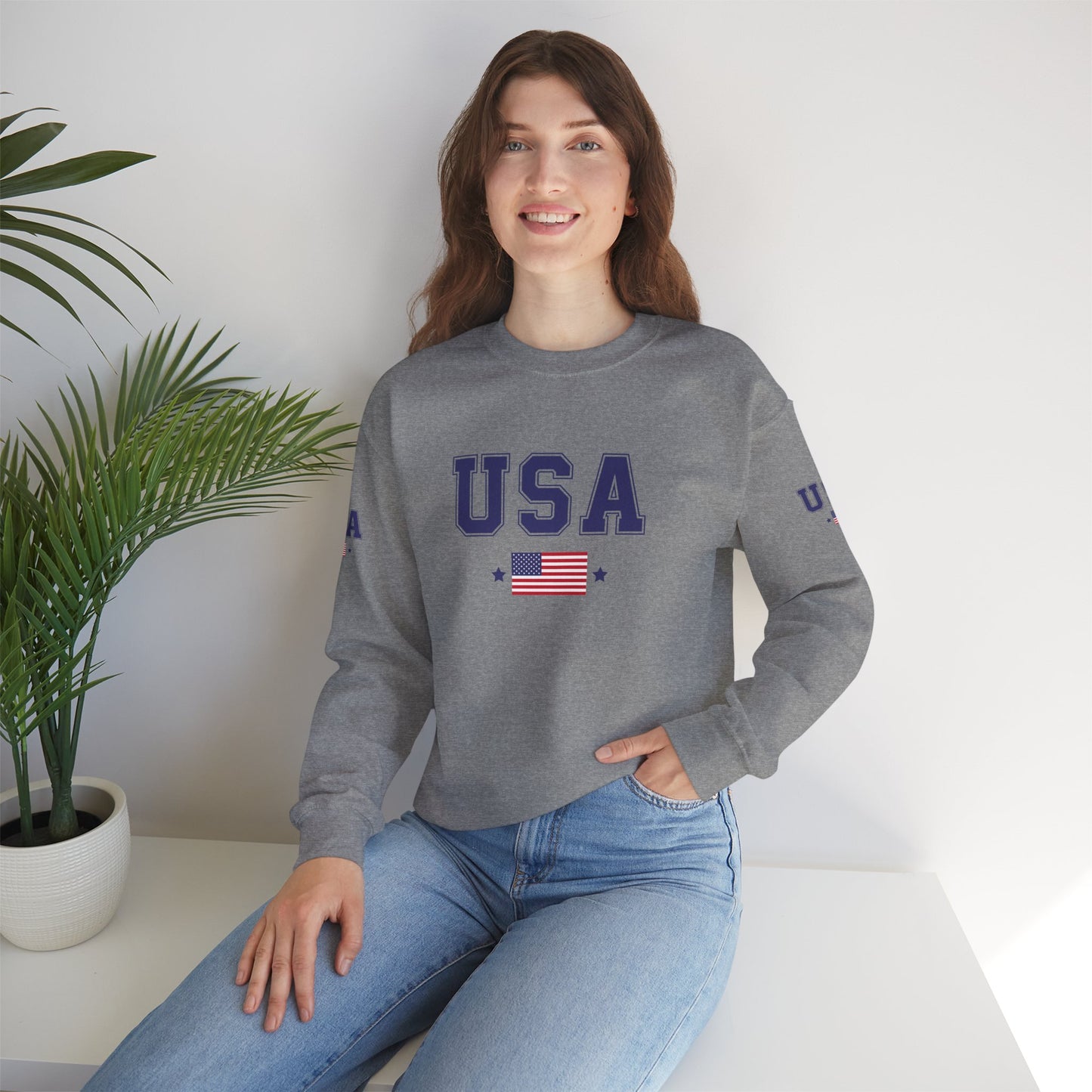 Princess Grace TEAM USA  Unisex Heavy Blend Crewneck Sweatshirt