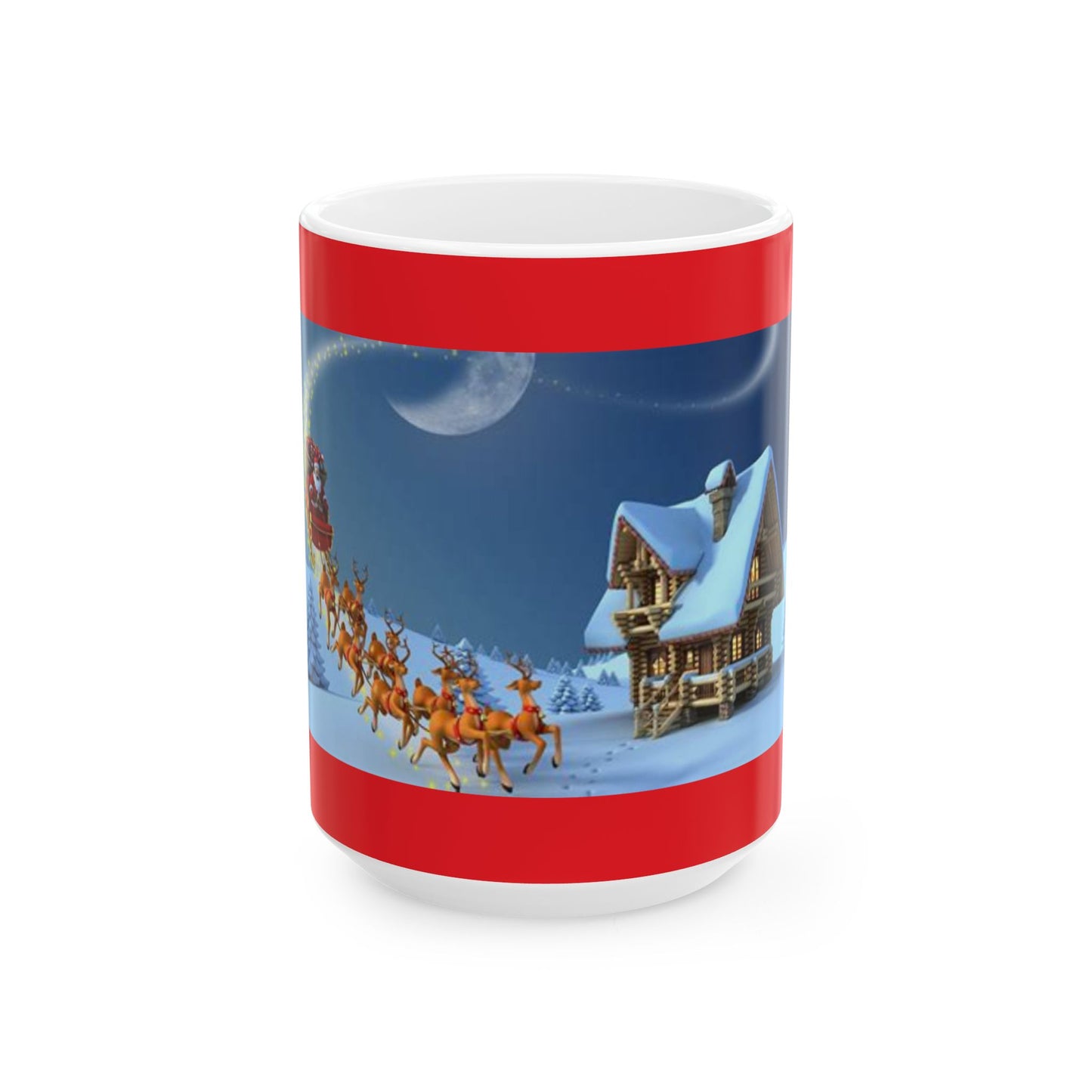 Princess Grace Festive Santa Claus Ceramic Mug Perfect for Holiday Cheer