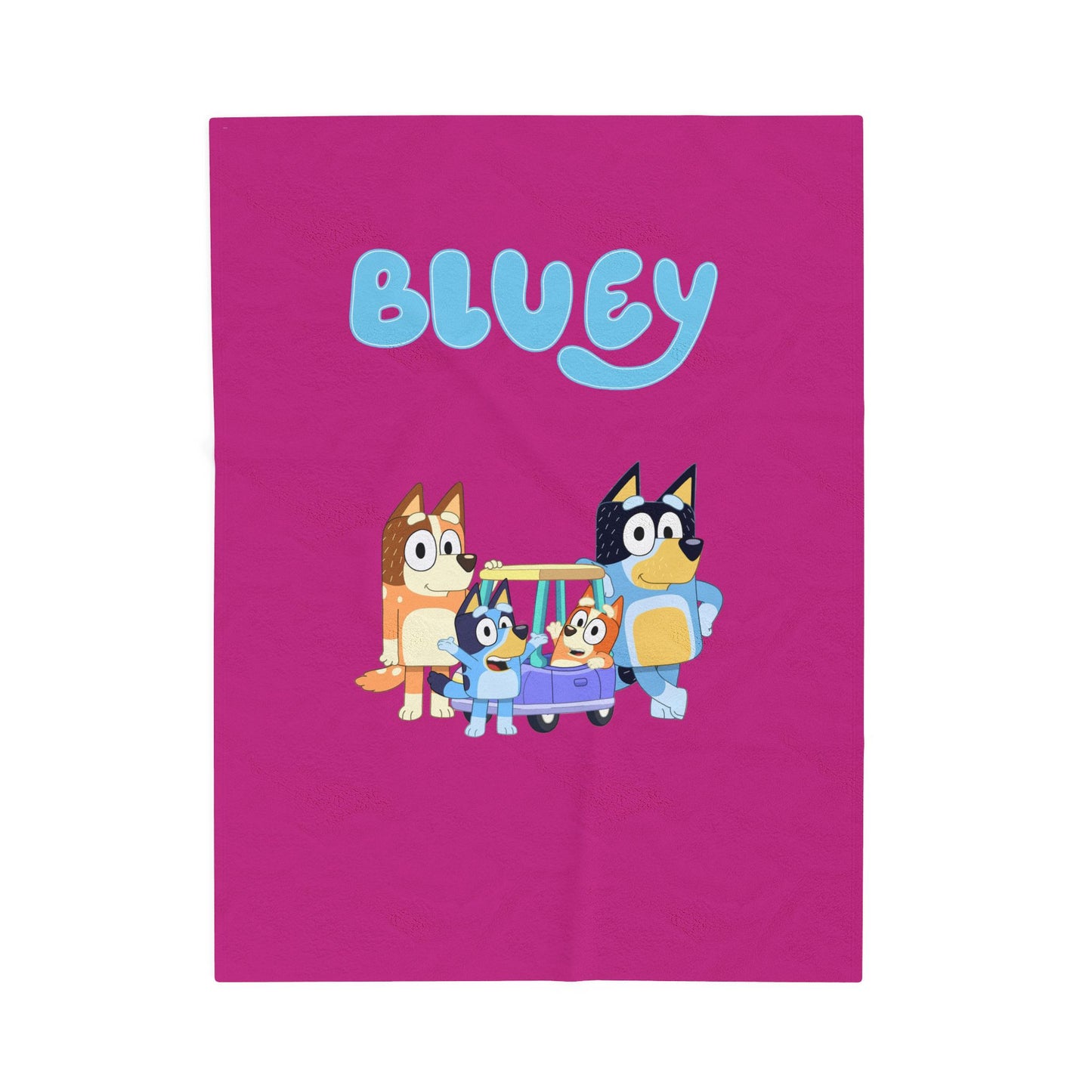 Princess Grace  Bluey Velveteen Plush Blanket  Soft and Cozy for Kids