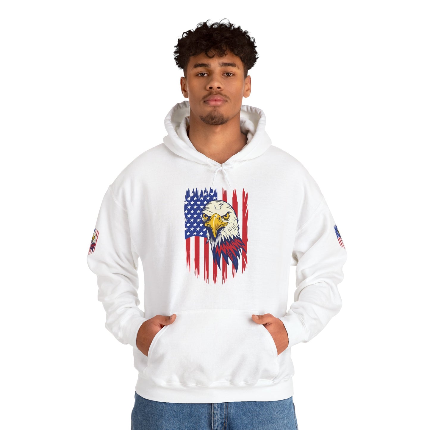 Princess Grace  Patriotic Eagle Unisex Heavy Blend Hoodie