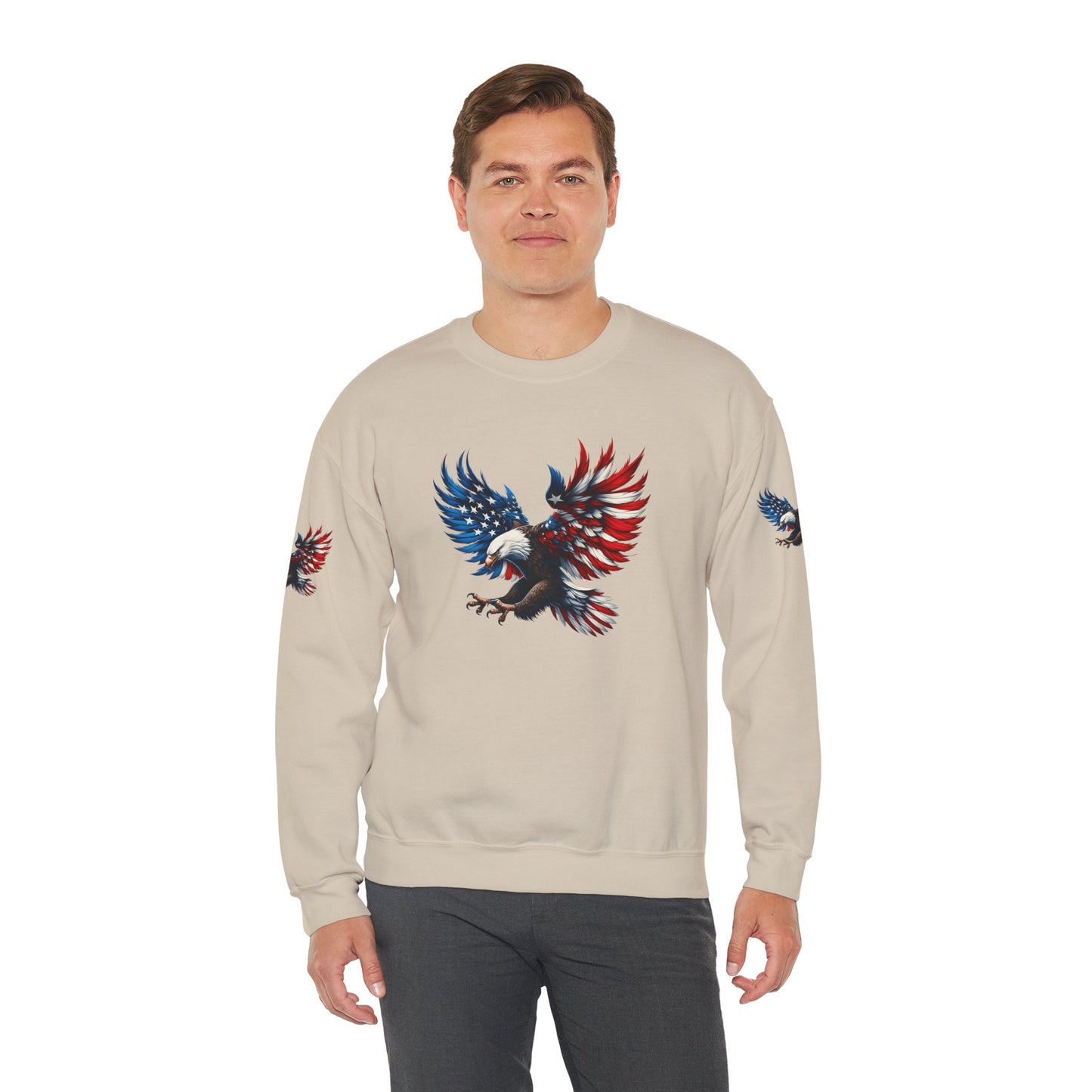 Princess Grace  Patriotic Eagle Unisex Crewneck Sweatshirt