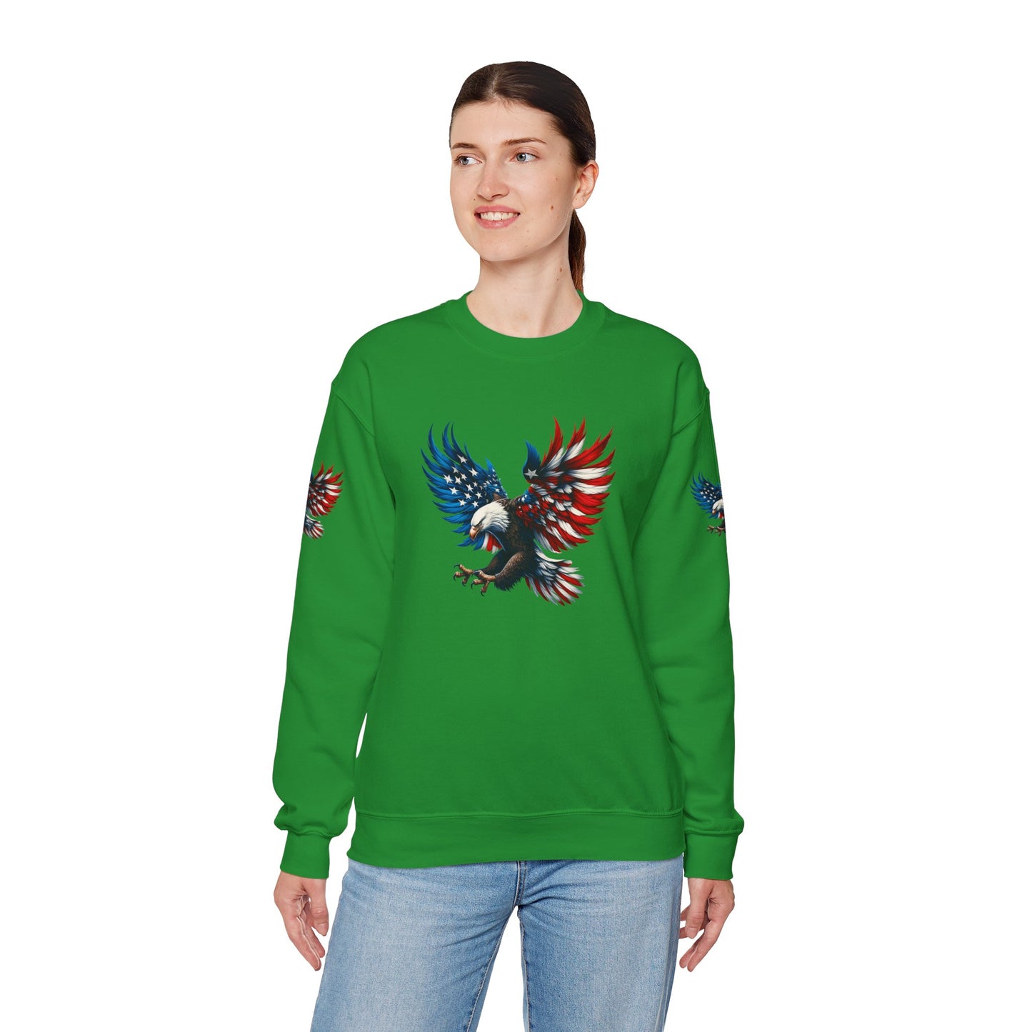 Princess Grace  Patriotic Eagle Unisex Crewneck Sweatshirt