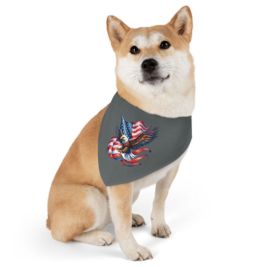 Princess Grace  Patriotic Pet Bandana Collar  American Eagle Design for Dogs