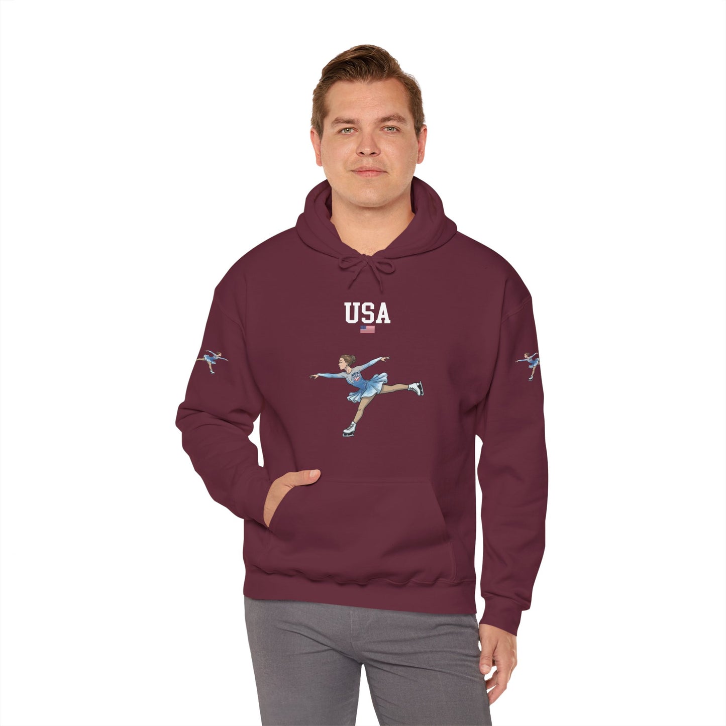 Princess Grace  TEAM USA   Unisex Heavy Blend Hooded Sweatshirt
