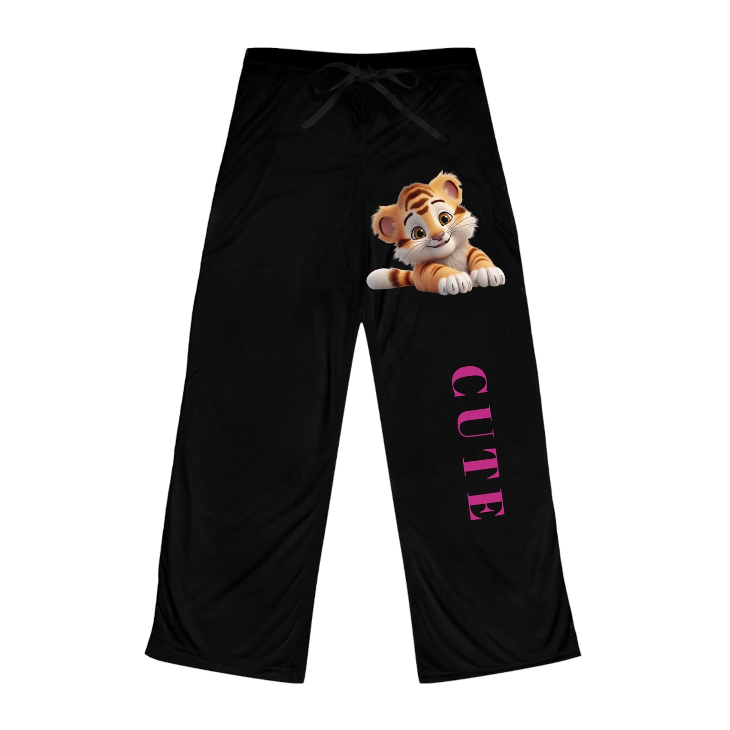 Princess Grace  Cute Tiger Women's Pajama Pants  Cozy Loungewear for Relaxation and Sleep