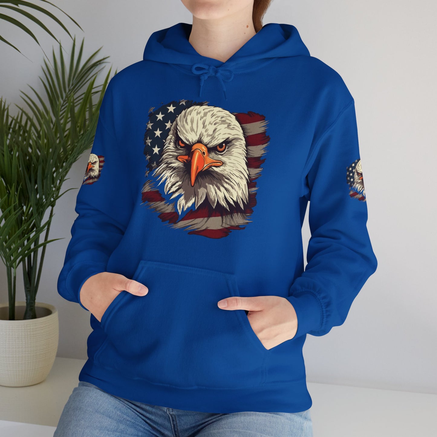 Princess Grace American Eagle Bold Unisex Heavy Blend Hooded Sweatshirt