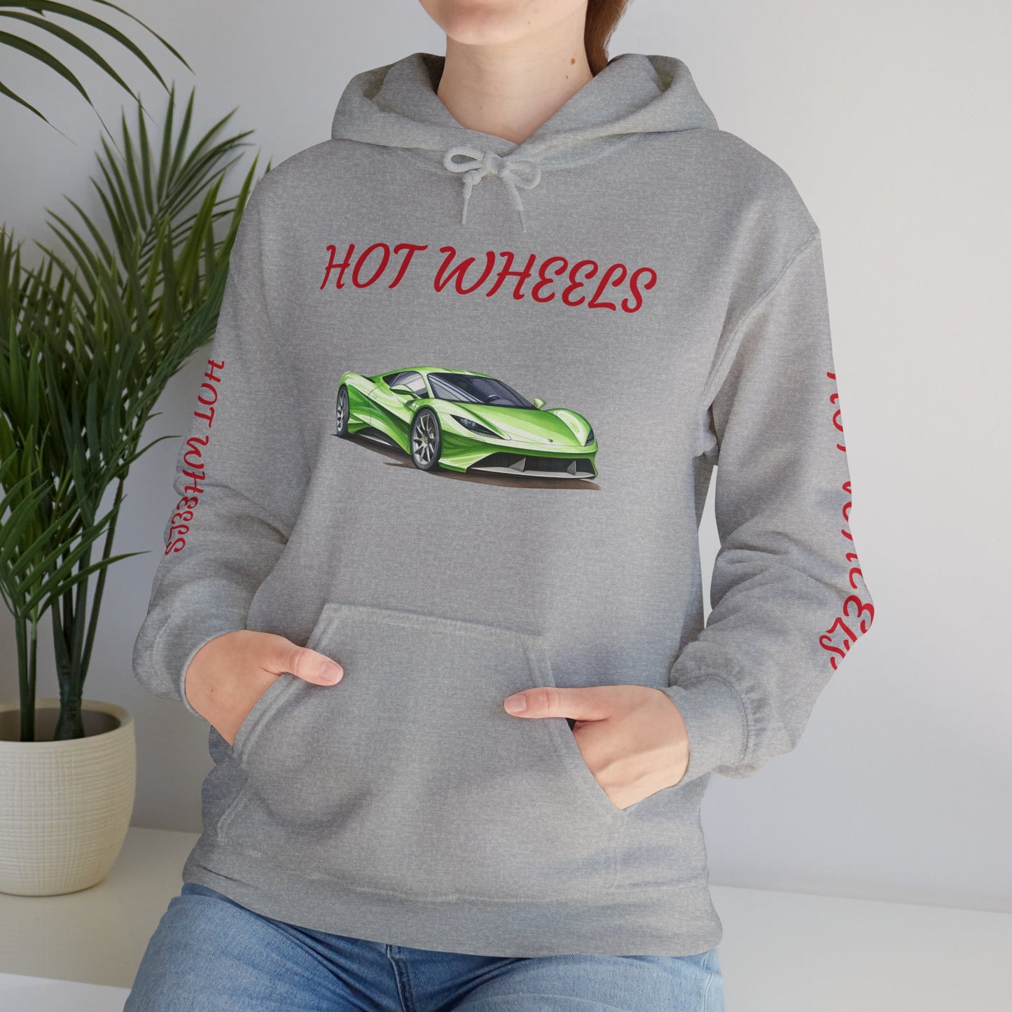 Princess Grace Hot Wheels Unisex Hooded Sweatshirt Vibrant Automotive Design