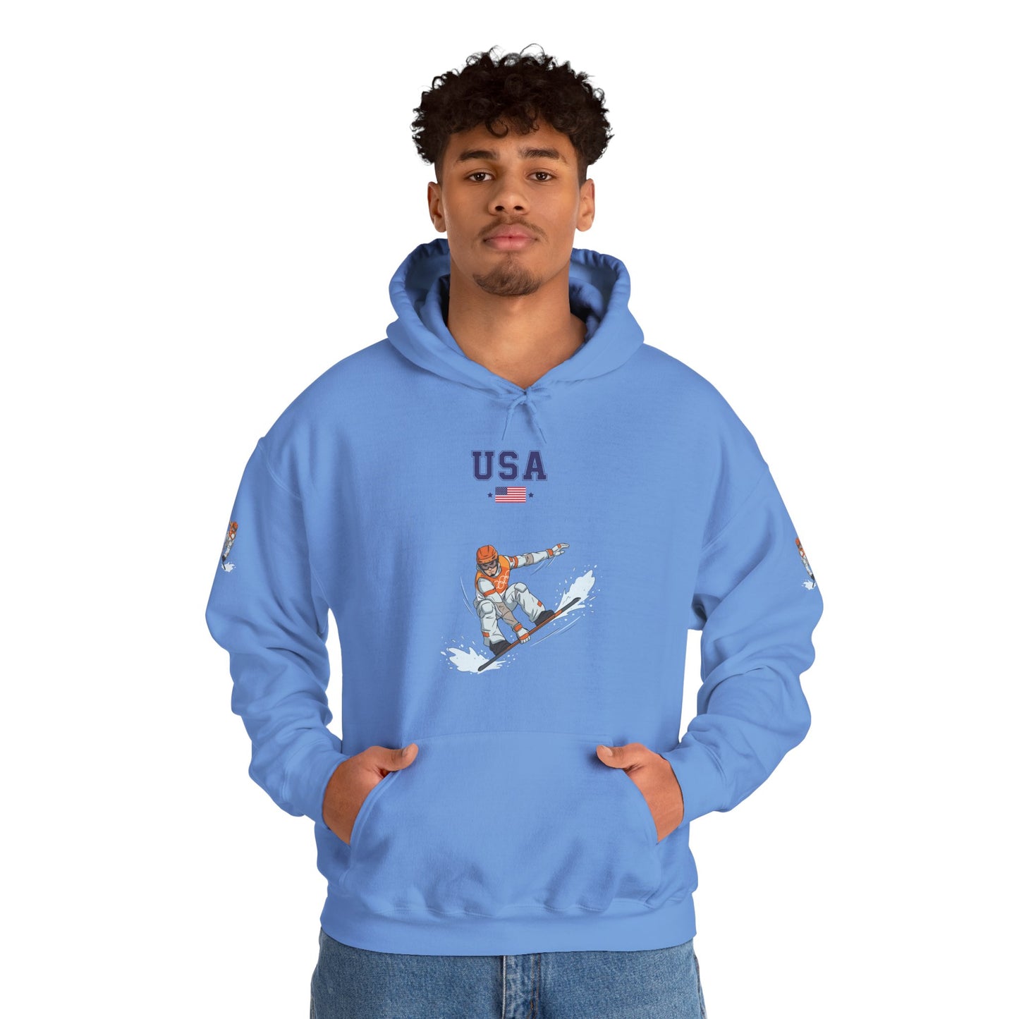 Princess Grace  TEAM USA  Snowboard  Unisex Heavy Blend Hooded Sweatshirt