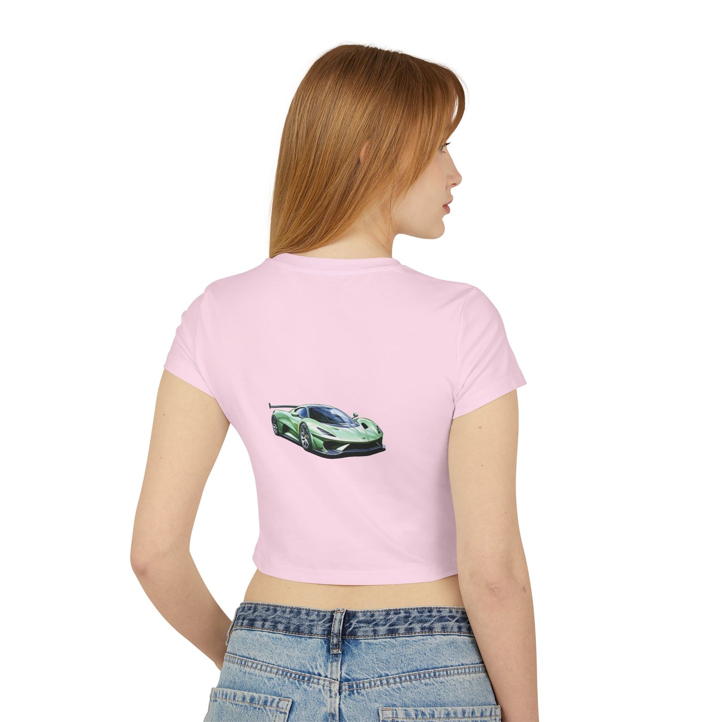 Princess Grace  Hot Wheels Women's Baby Tee Ideal for Car Enthusiasts