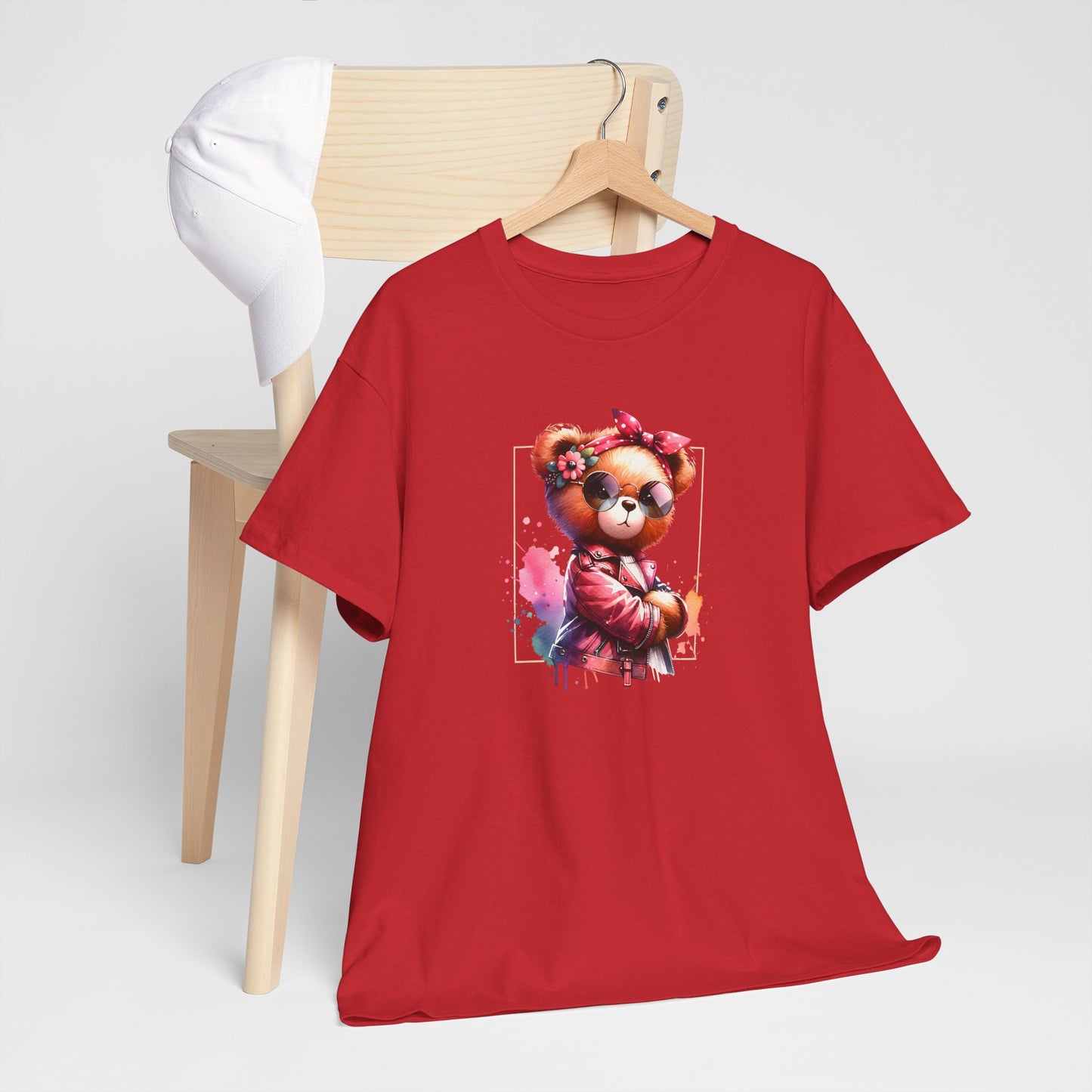 Princess Grace  Cool Bear Graphic Unisex Heavy Cotton Tee Perfect for Casual Wear