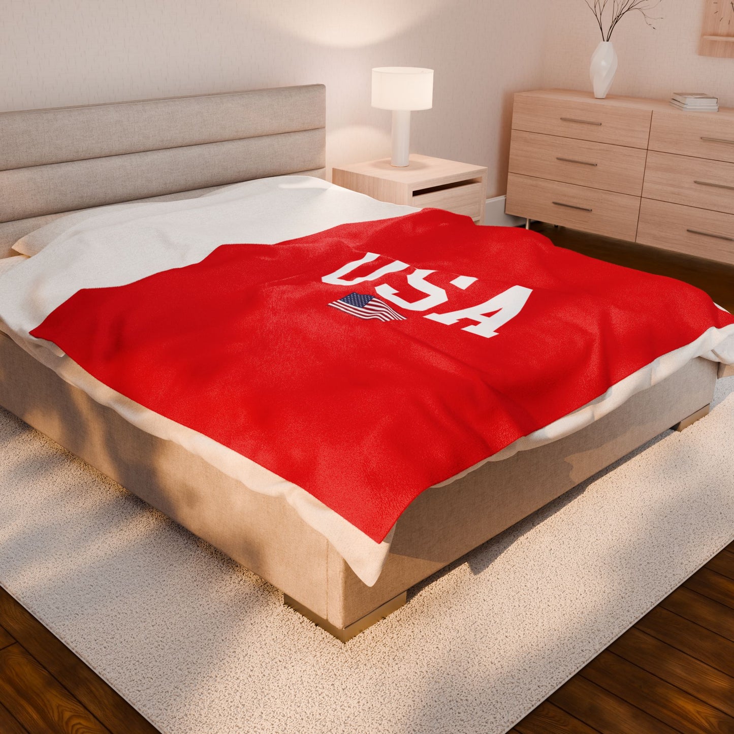 Princess Grace  TEAM USA  Velveteen Plush Blanket