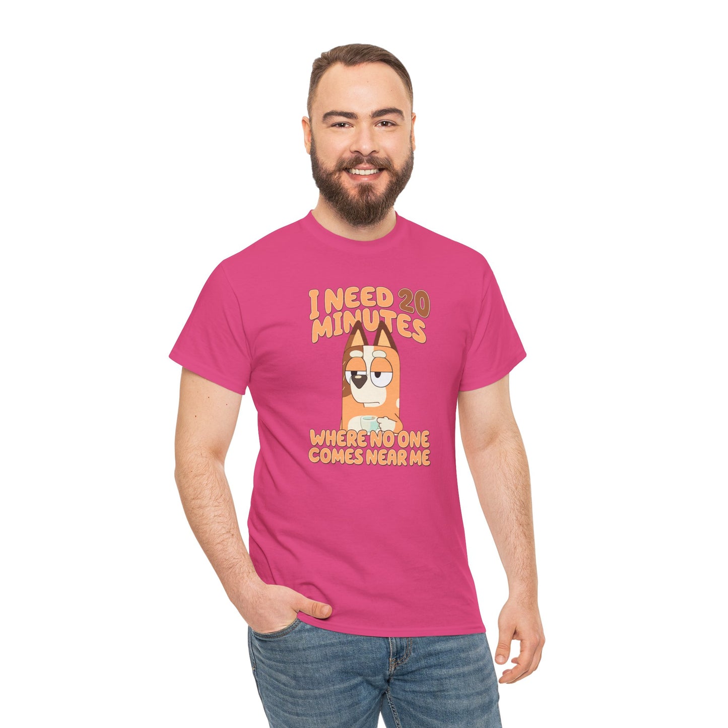 Princess Grace  Bluey  Funny Graphic Tee  "I Need 20 Minutes"