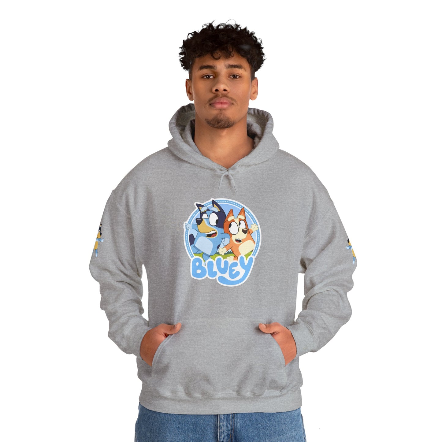 Princess Grace  Bluey Unisex Heavy Blend Hoodie  Cozy Cartoon Sweatshirt for Kids & Adults