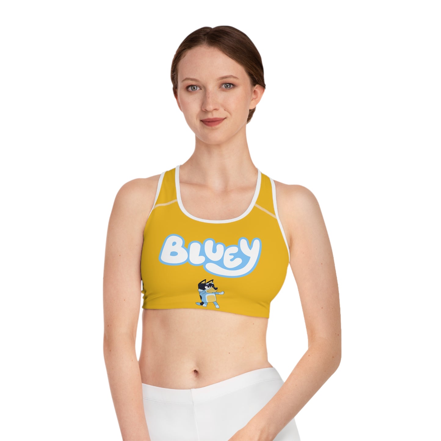 Princess Grace  Cute Bluey Sports Bra Perfect for Active Play and Fitness