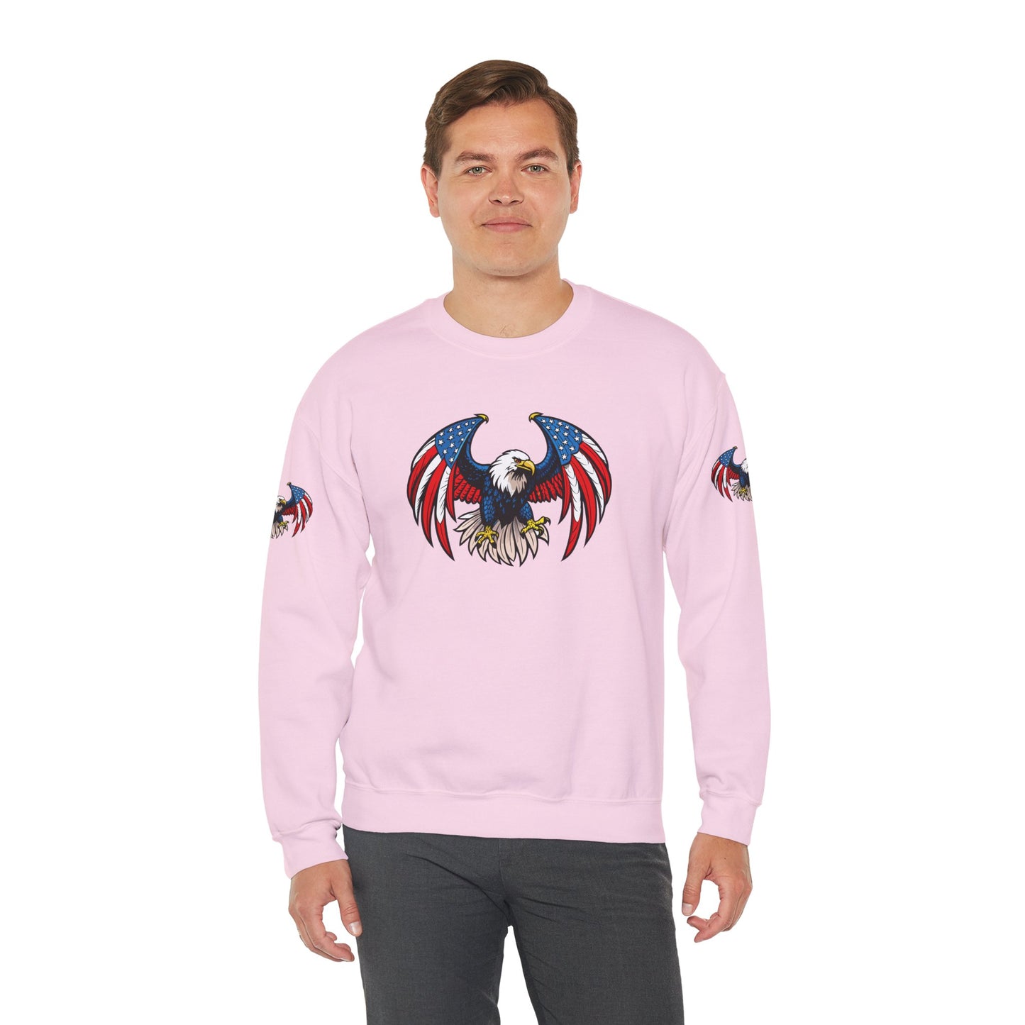 Princess Grace  Patriotic Eagle Sweatshirt  Unisex Heavy Blend Crewneck